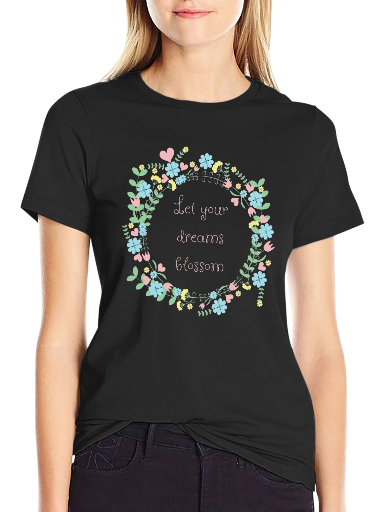 Floral Dreams T-Shirt - Let Your Dreams Blossom