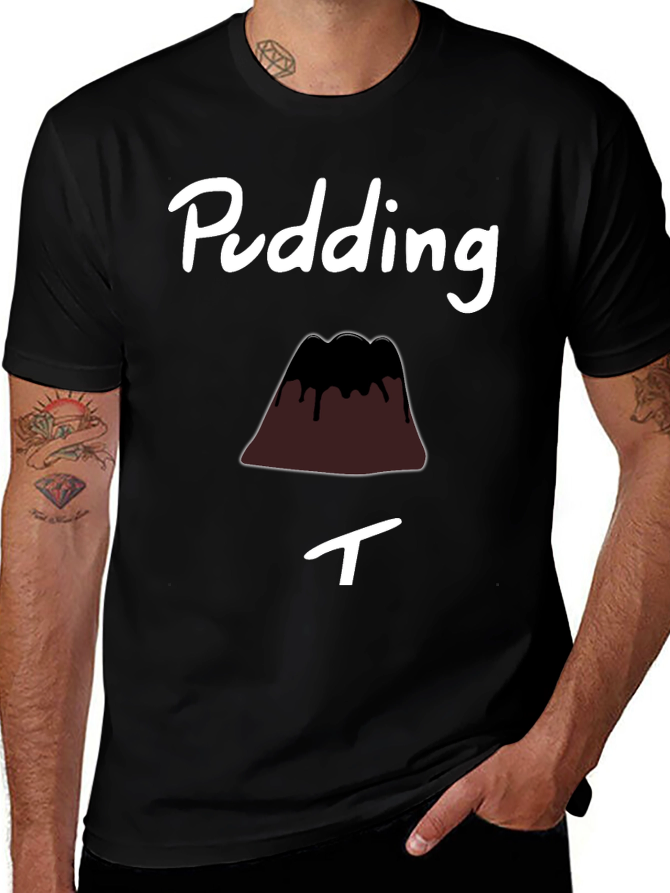 Pudding T-Shirt Funny Dessert Tee