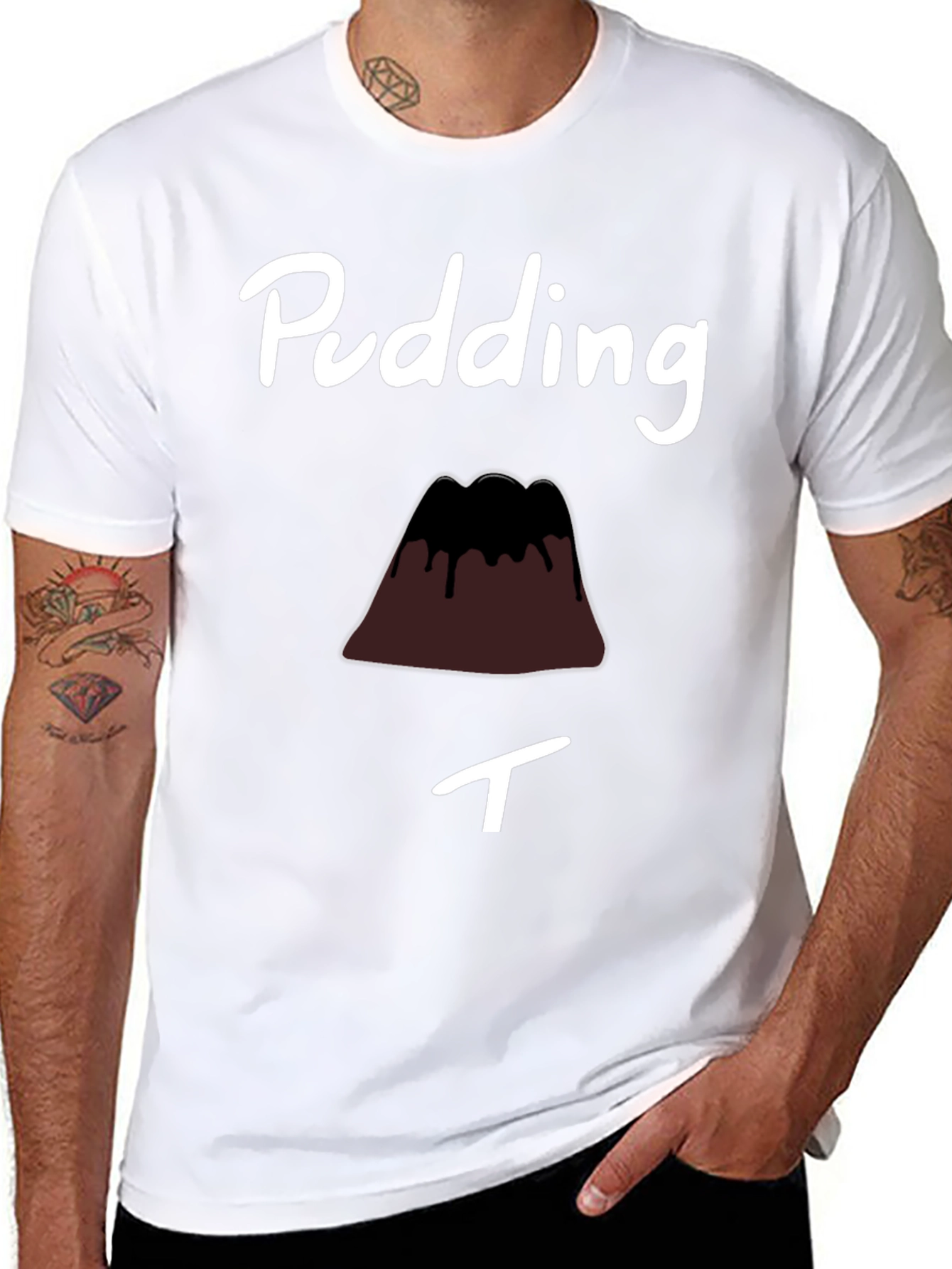 Pudding T-Shirt Funny Dessert Tee