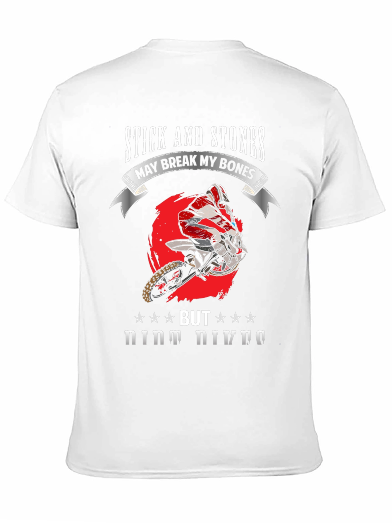 Stick and Stones Dirt Bike Graphic Tee