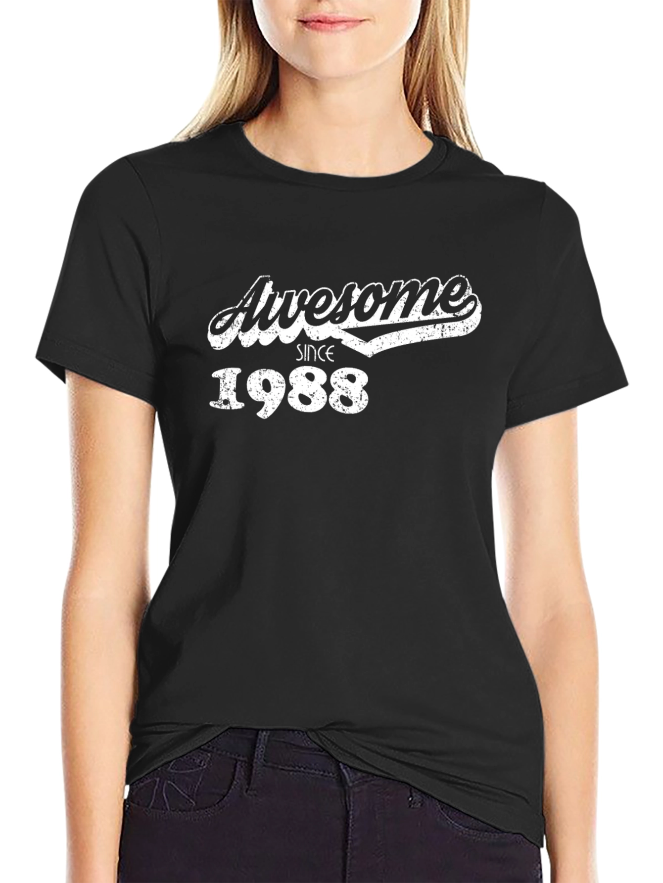 Awesome Since 1988 Black Graphic Tee