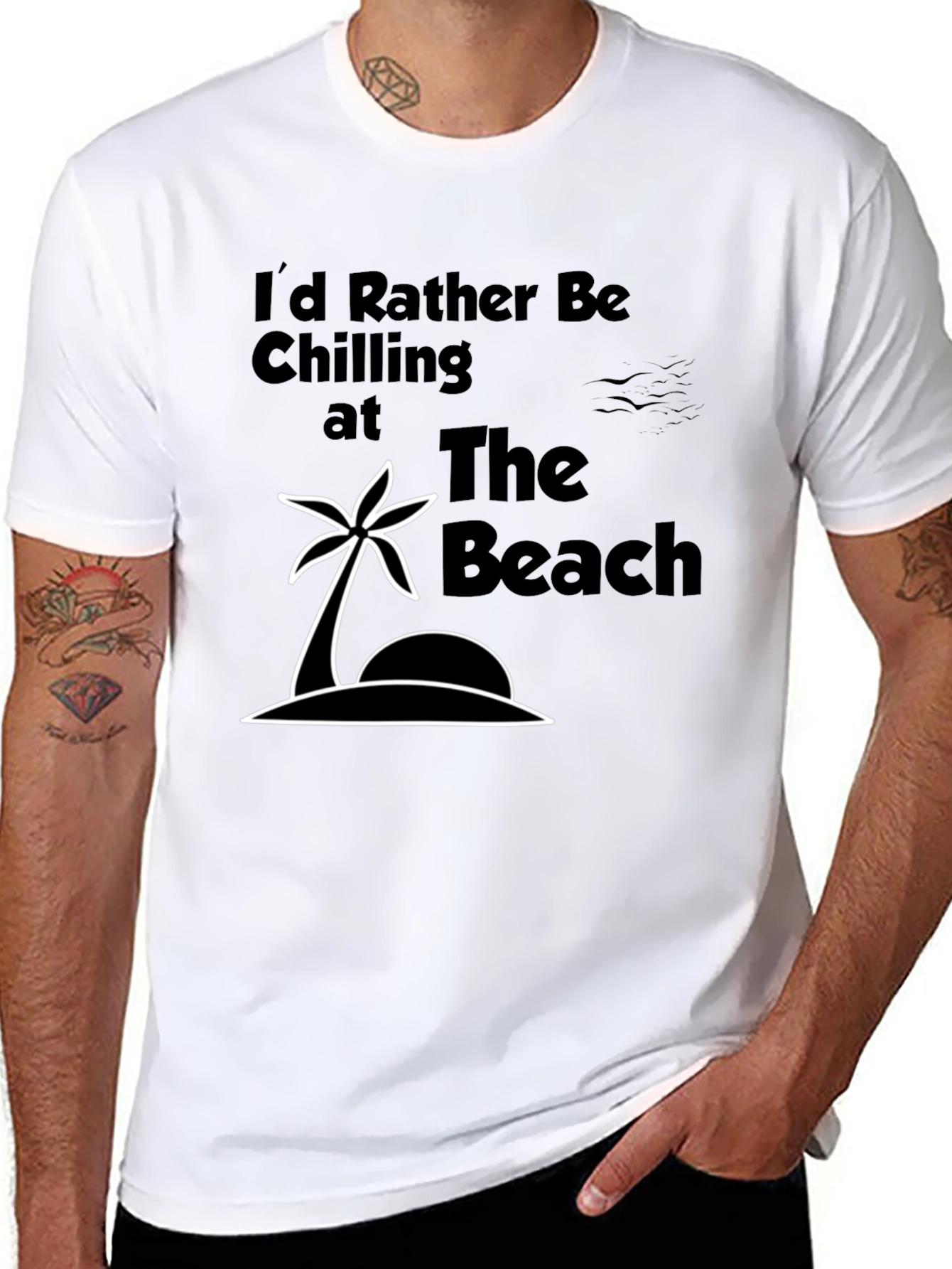 Beach Vibes Tee - Id Rather Be Chilling