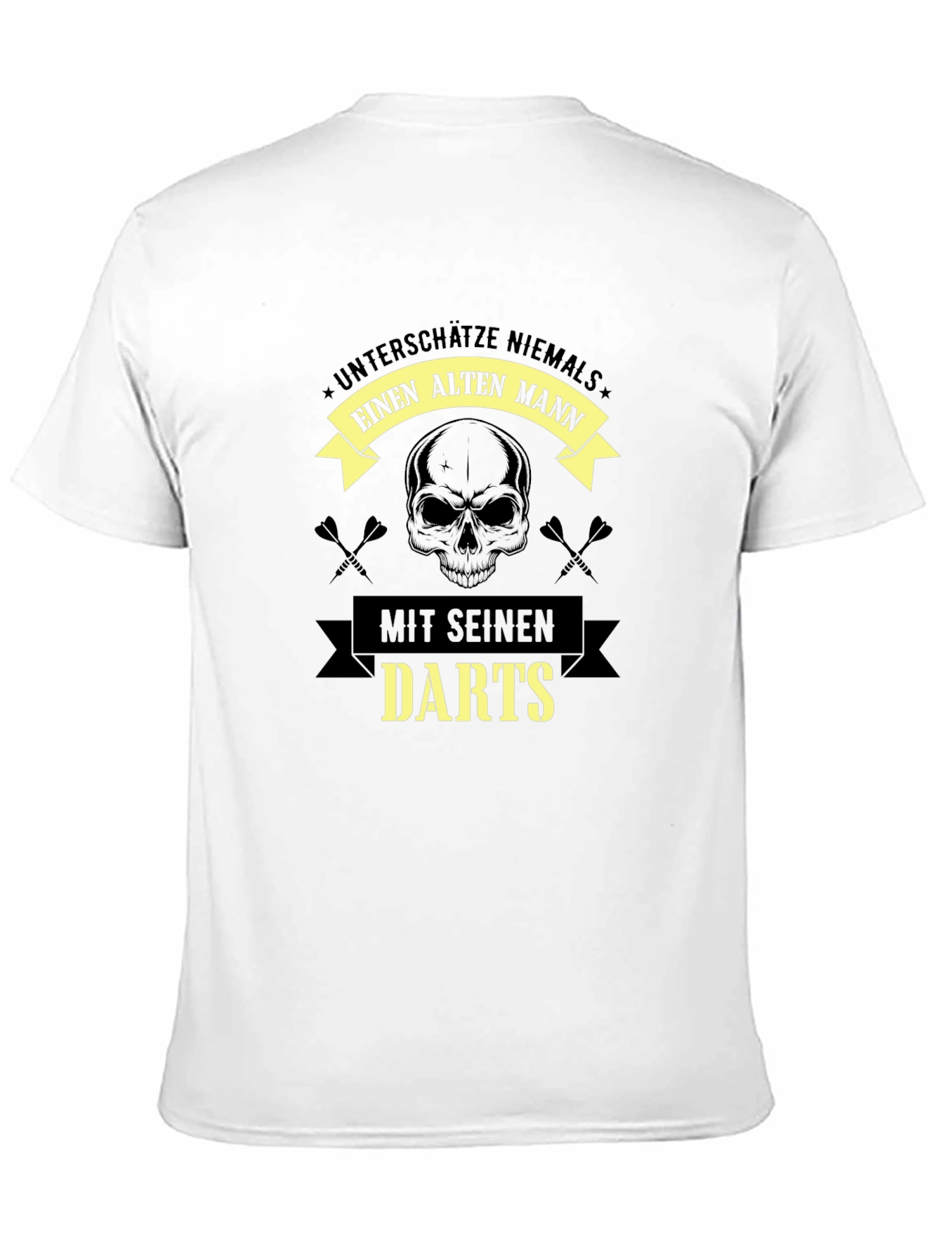 Unterschatze Niemals Alten Mann Darts T-Shirt