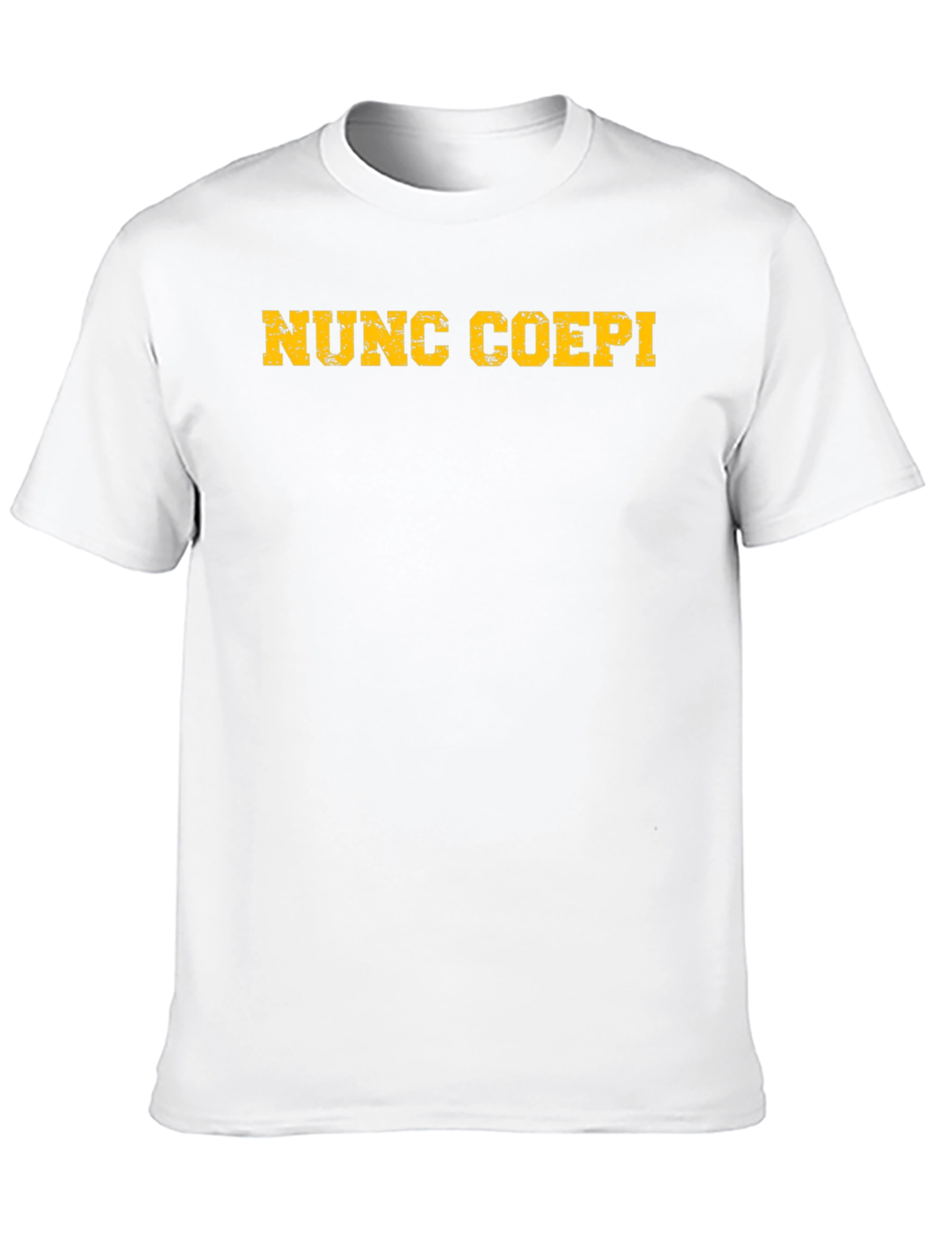 Nunc Coepi T-Shirt: Latin Phrase Classic Fit