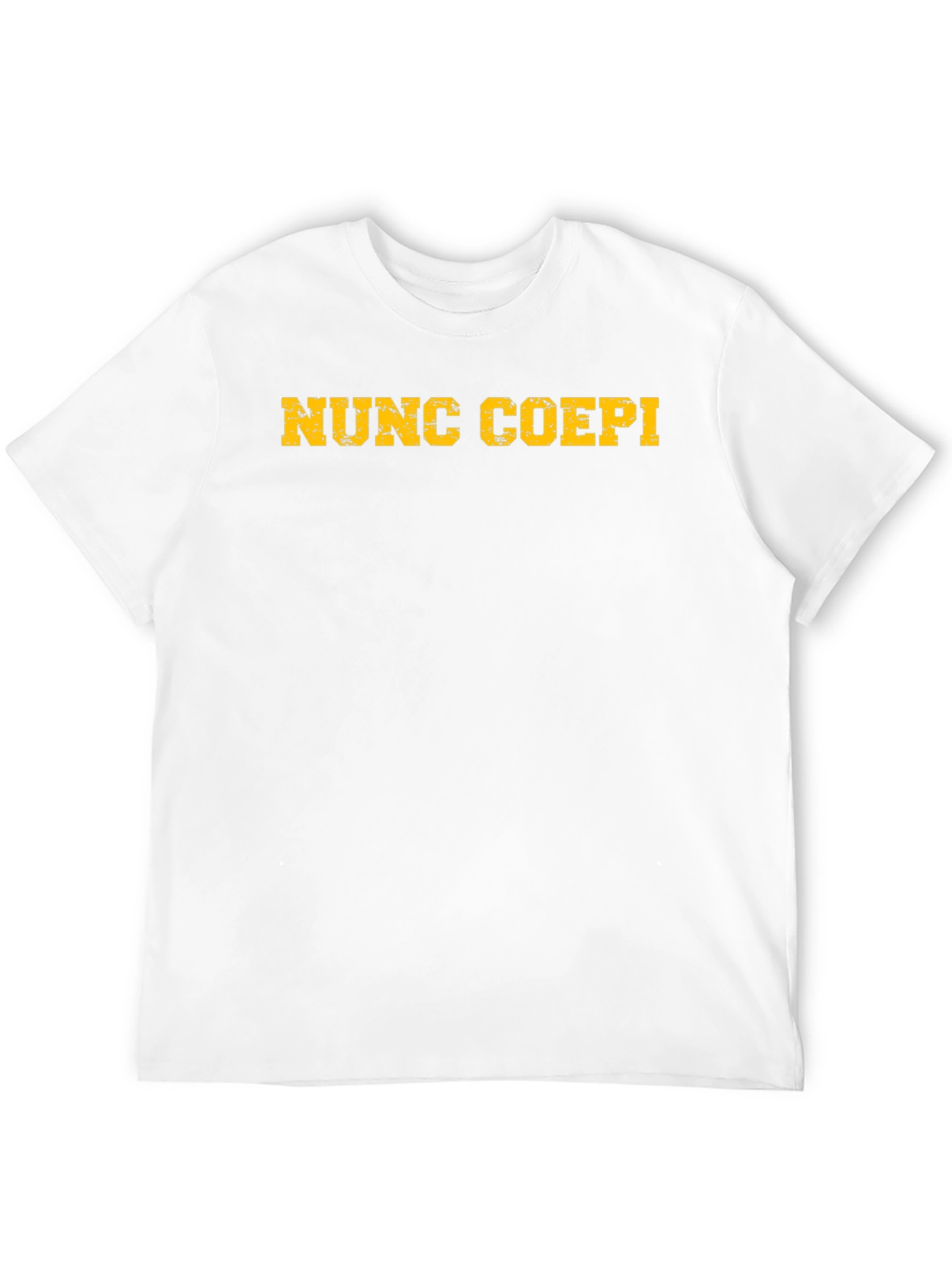 Nunc Coepi T-Shirt: Latin Phrase Classic Fit