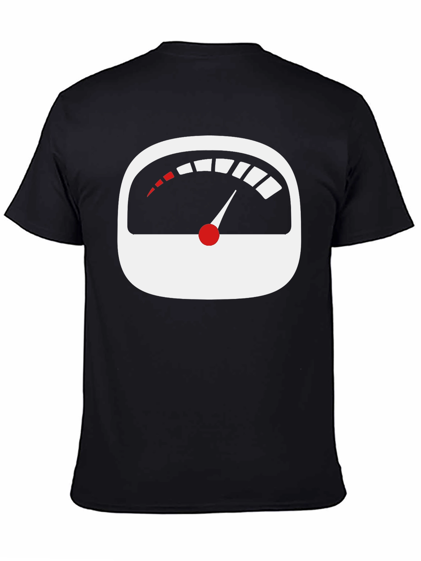 Speedometer Graphic Tee - Black Cotton T-Shirt