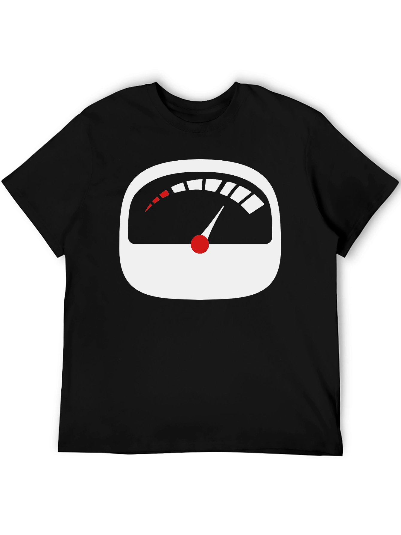 Speedometer Graphic Tee - Black Cotton T-Shirt