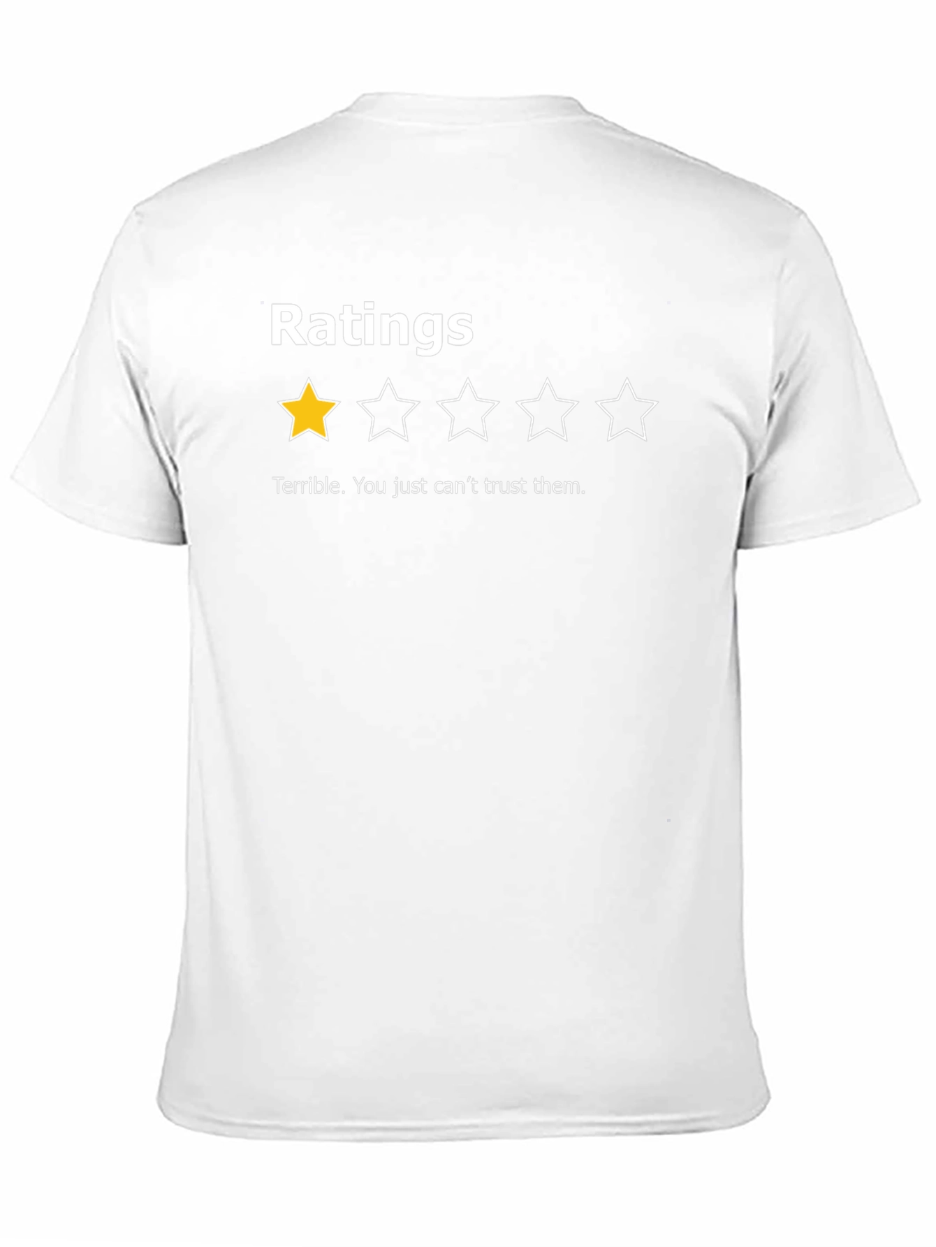 Terrible Rating T-Shirt - Funny One Star Review Tee
