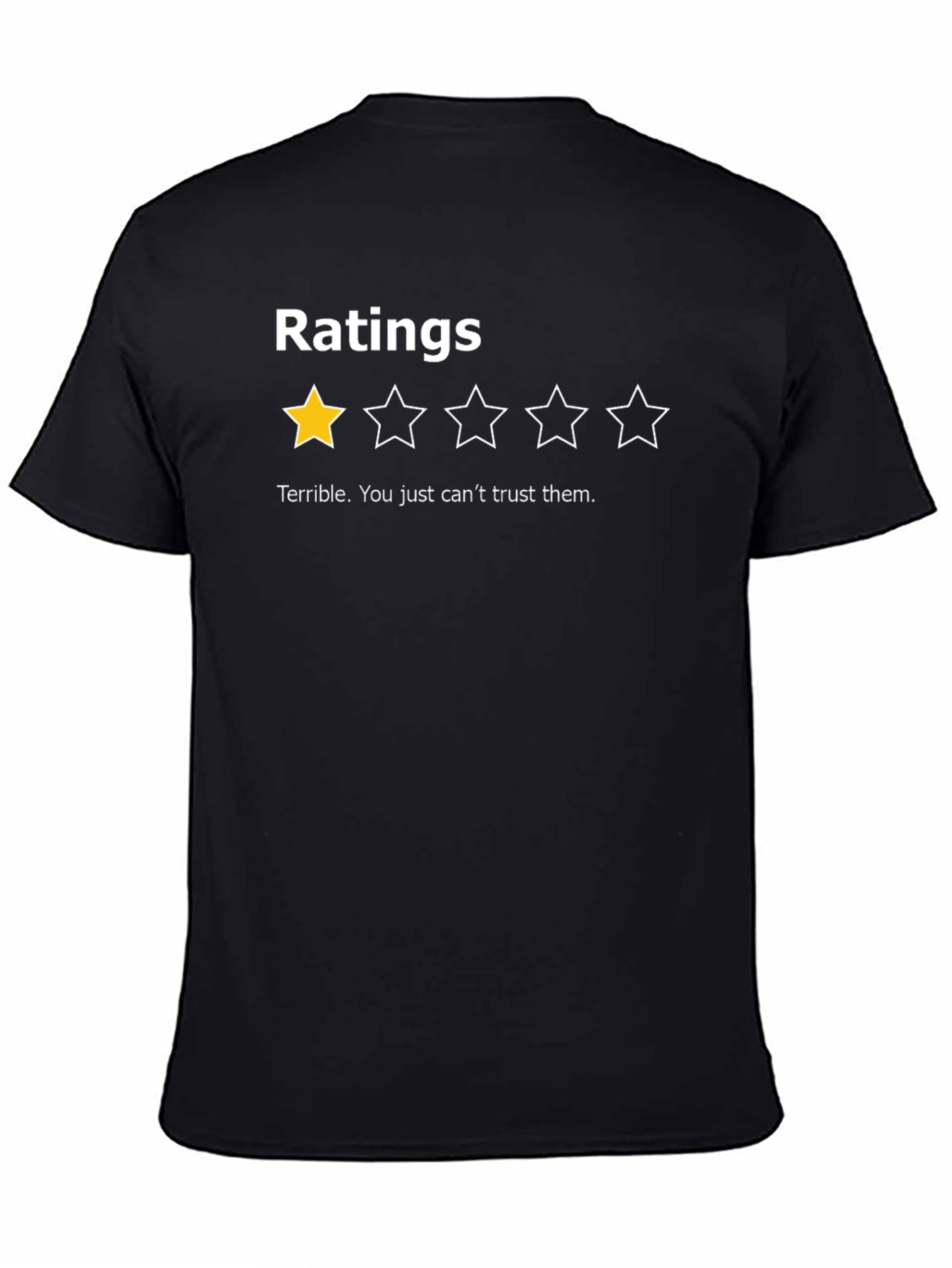 Terrible Rating T-Shirt - Funny One Star Review Tee