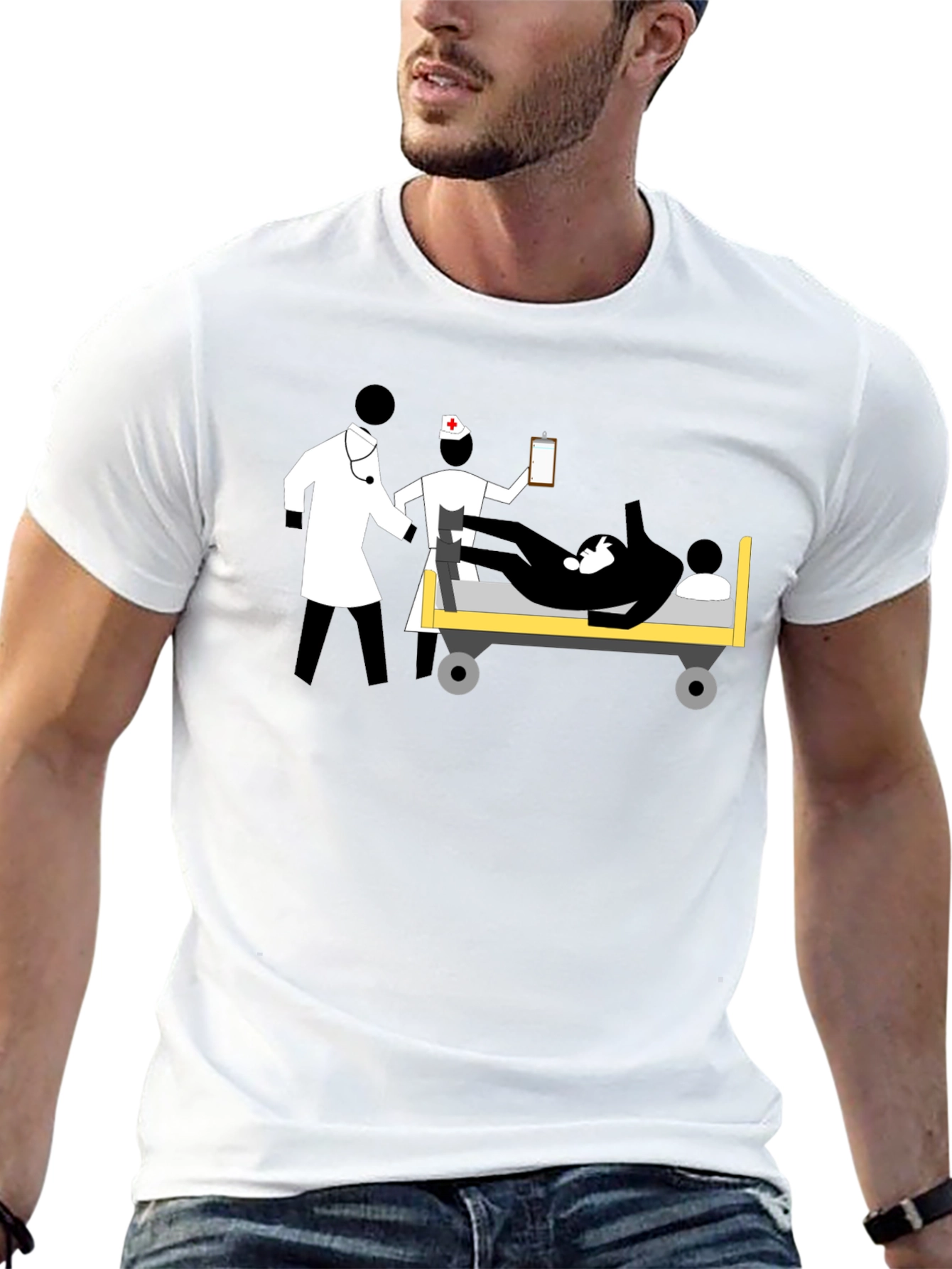 Medical Team Graphic Tee - Unisex Black T-Shirt