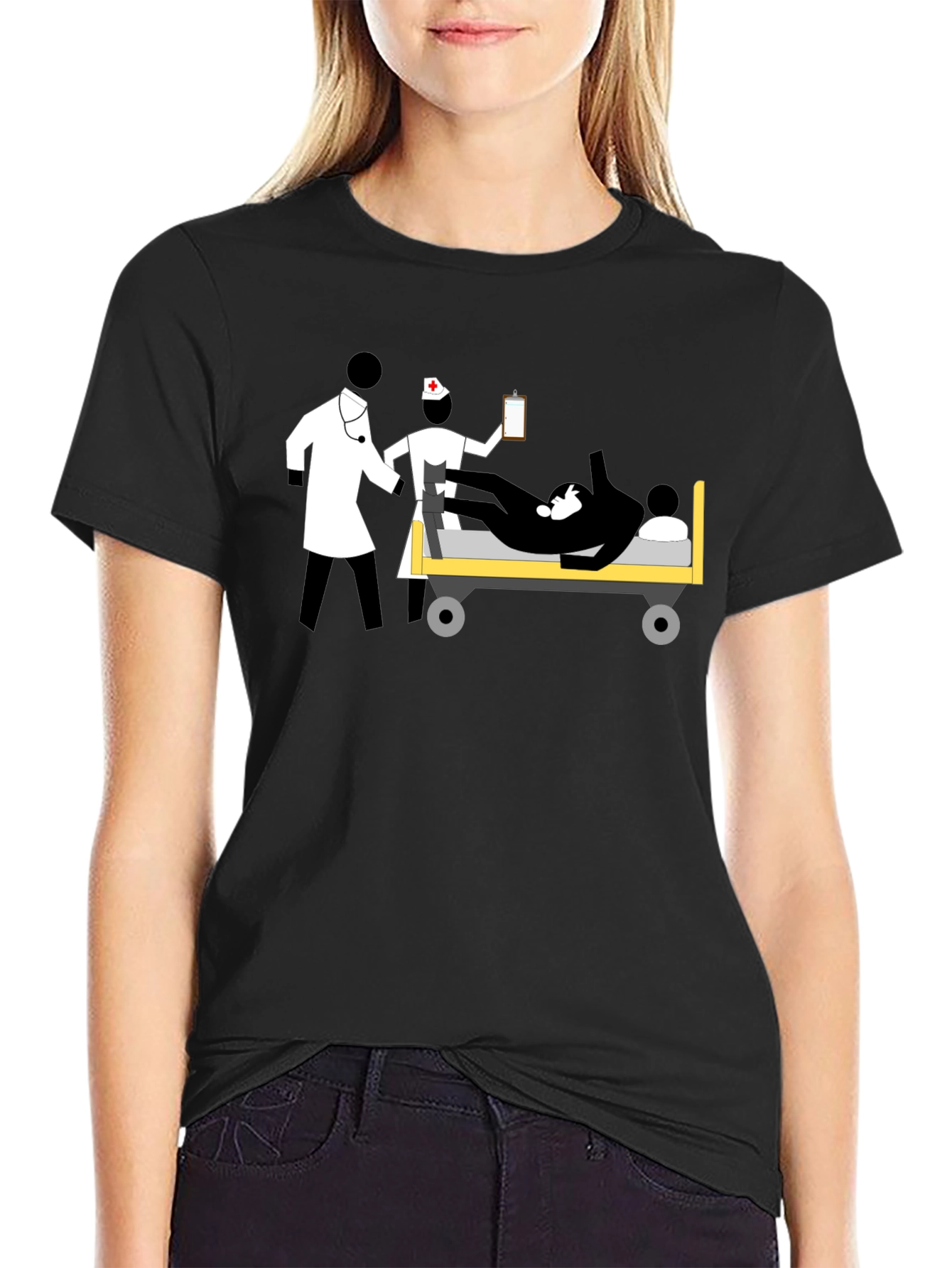 Medical Team Graphic Tee - Unisex Black T-Shirt