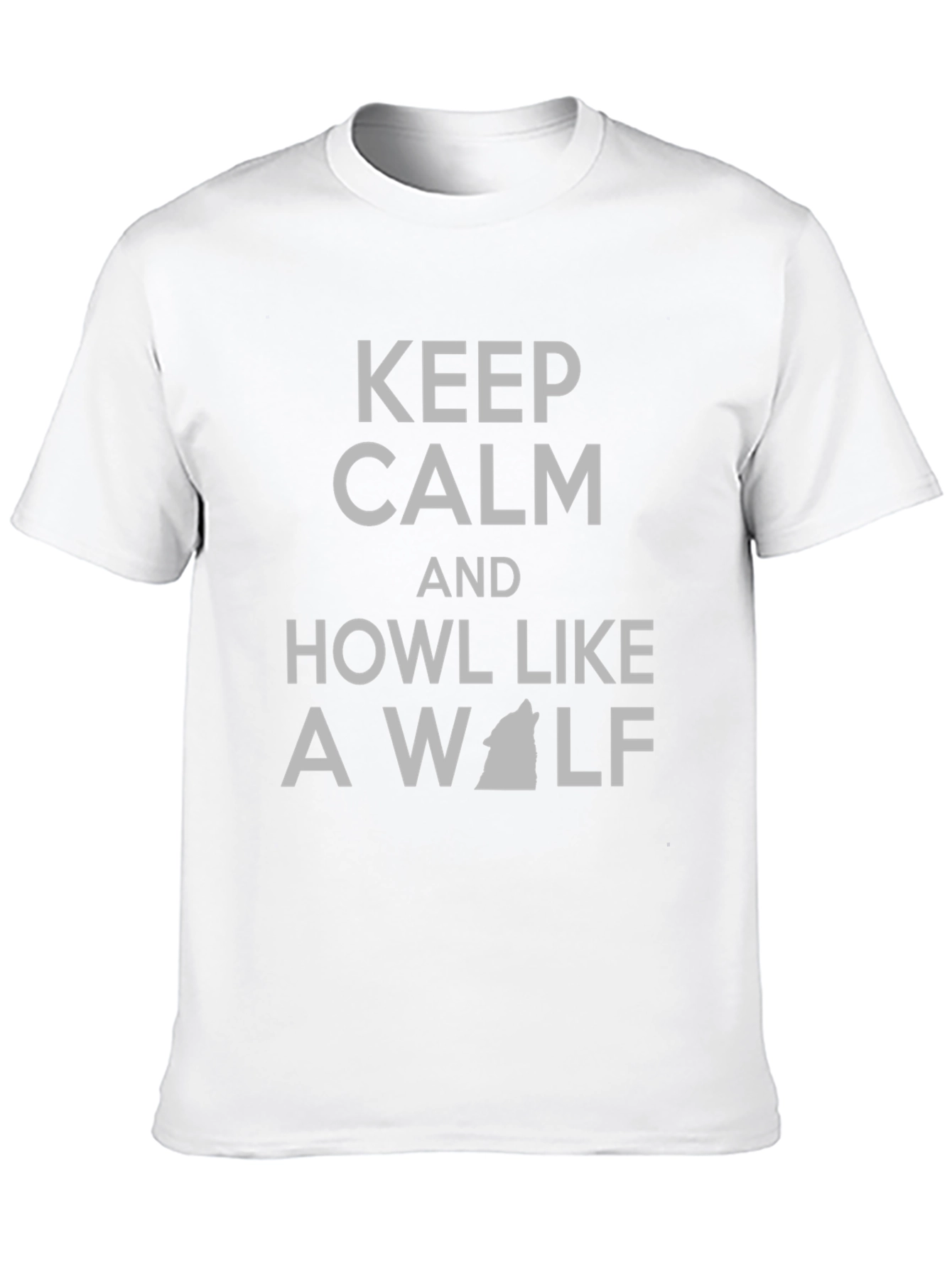 Keep Calm Howl Like a Wolf T-Shirt - Black