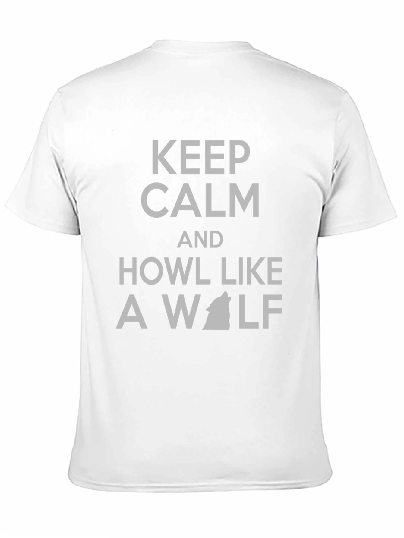 Keep Calm Howl Like a Wolf T-Shirt - Black