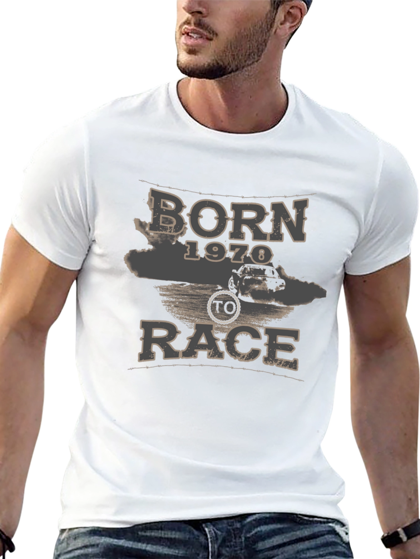 Born 1970 to Race - Mens Graphic T-Shirt