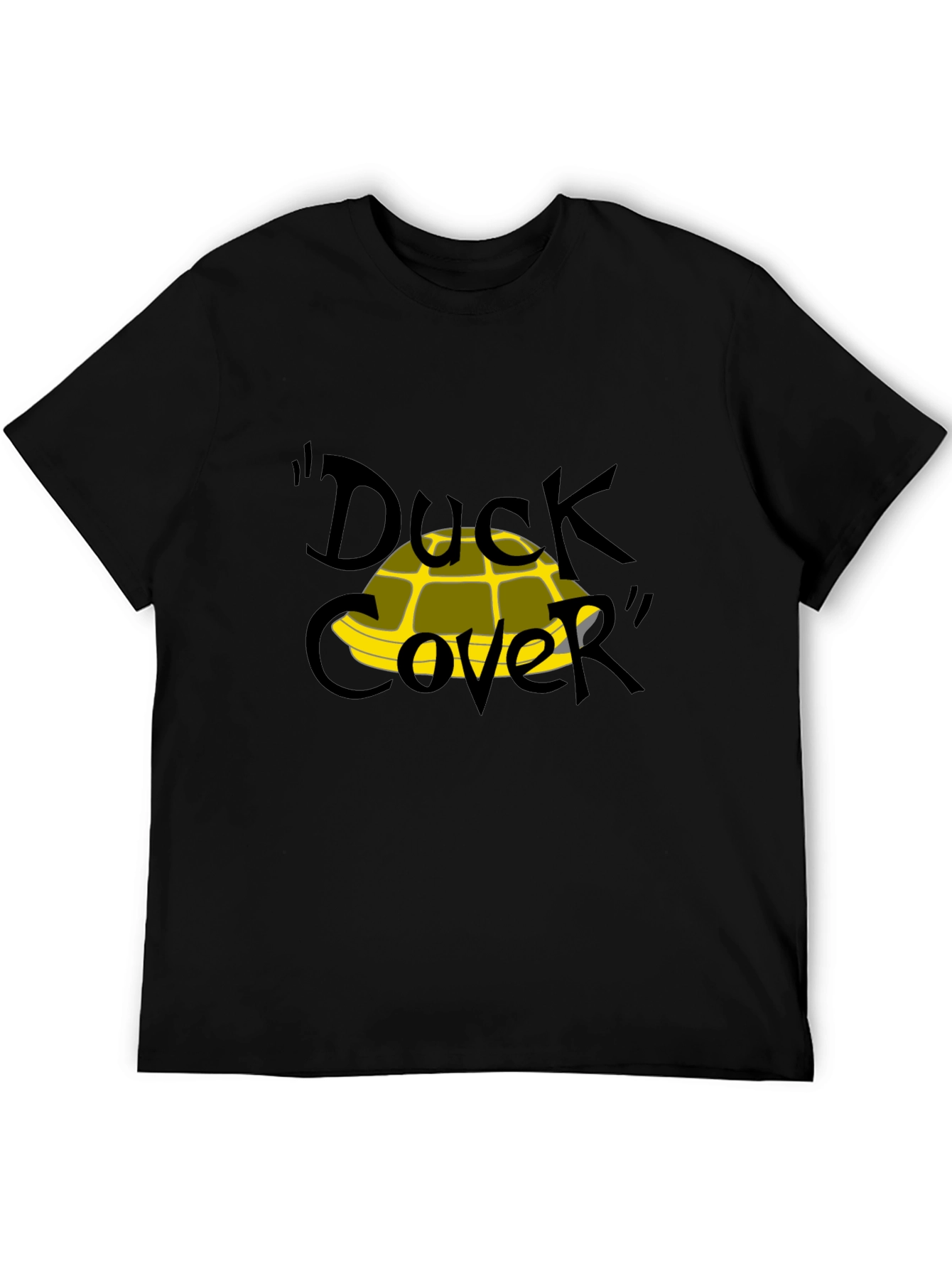 Duck Cover T-Shirt - Funny Cartoon Graphic Tee