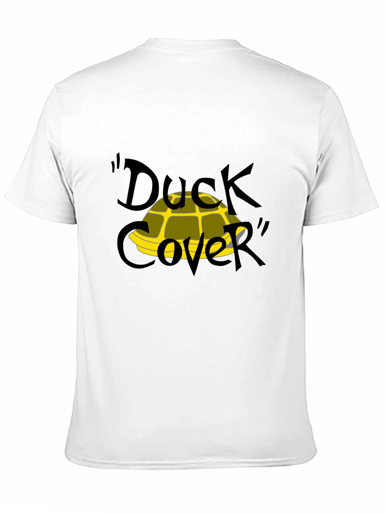 Duck Cover T-Shirt - Funny Cartoon Graphic Tee
