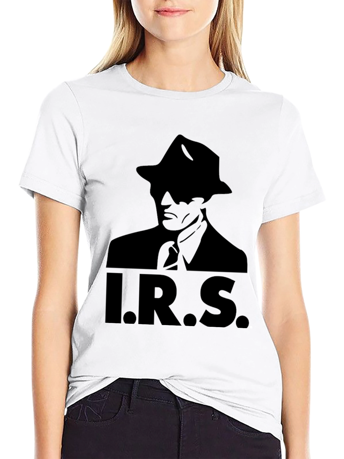 IRS Silhouette Graphic Black T-Shirt