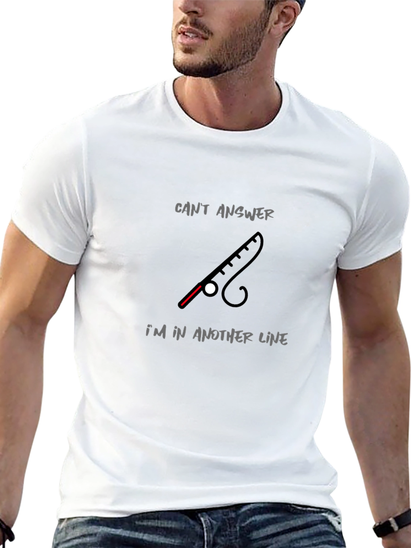 Fishing Rod T-Shirt - Cant Answer