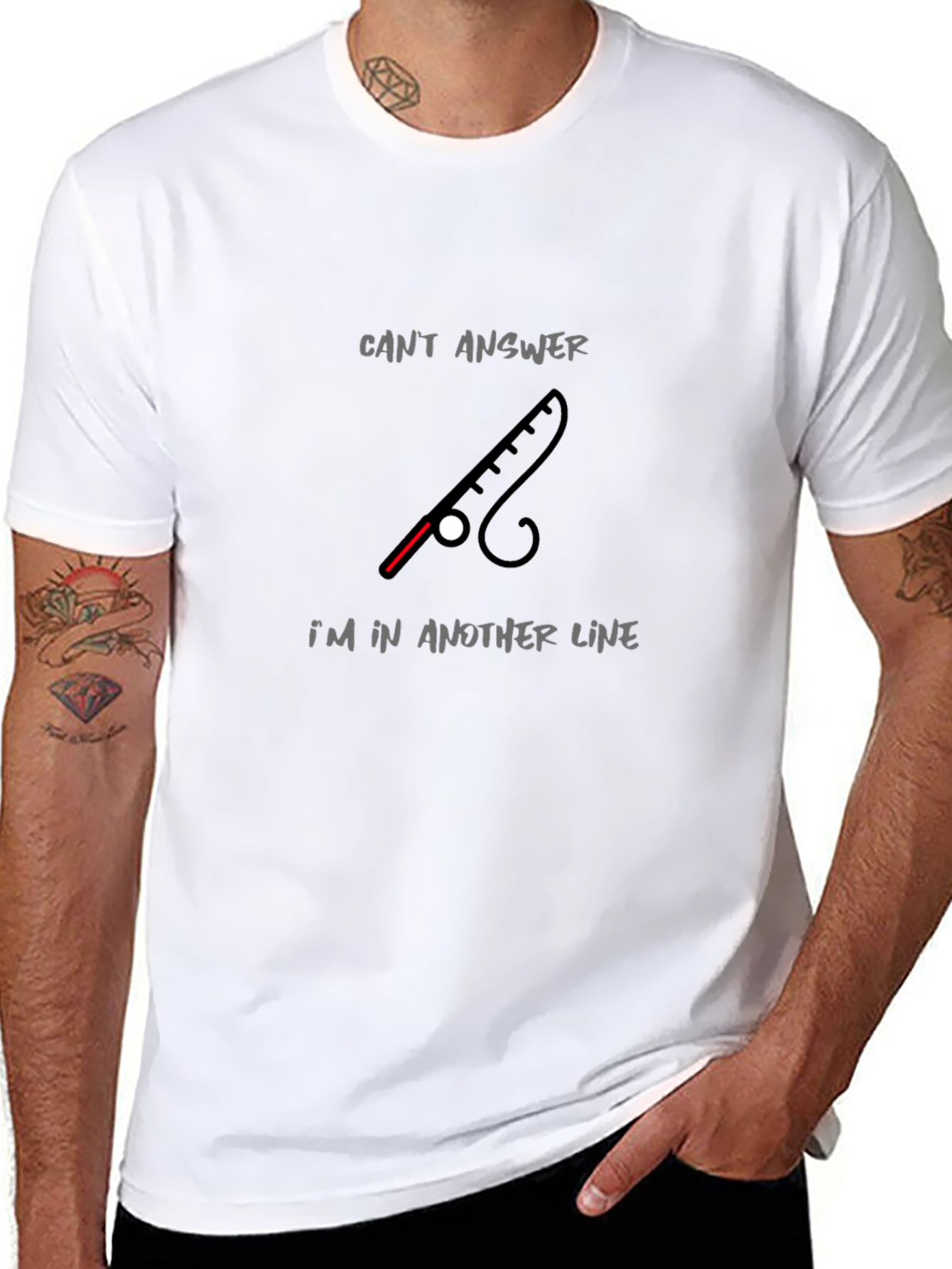 Fishing Rod T-Shirt - Cant Answer