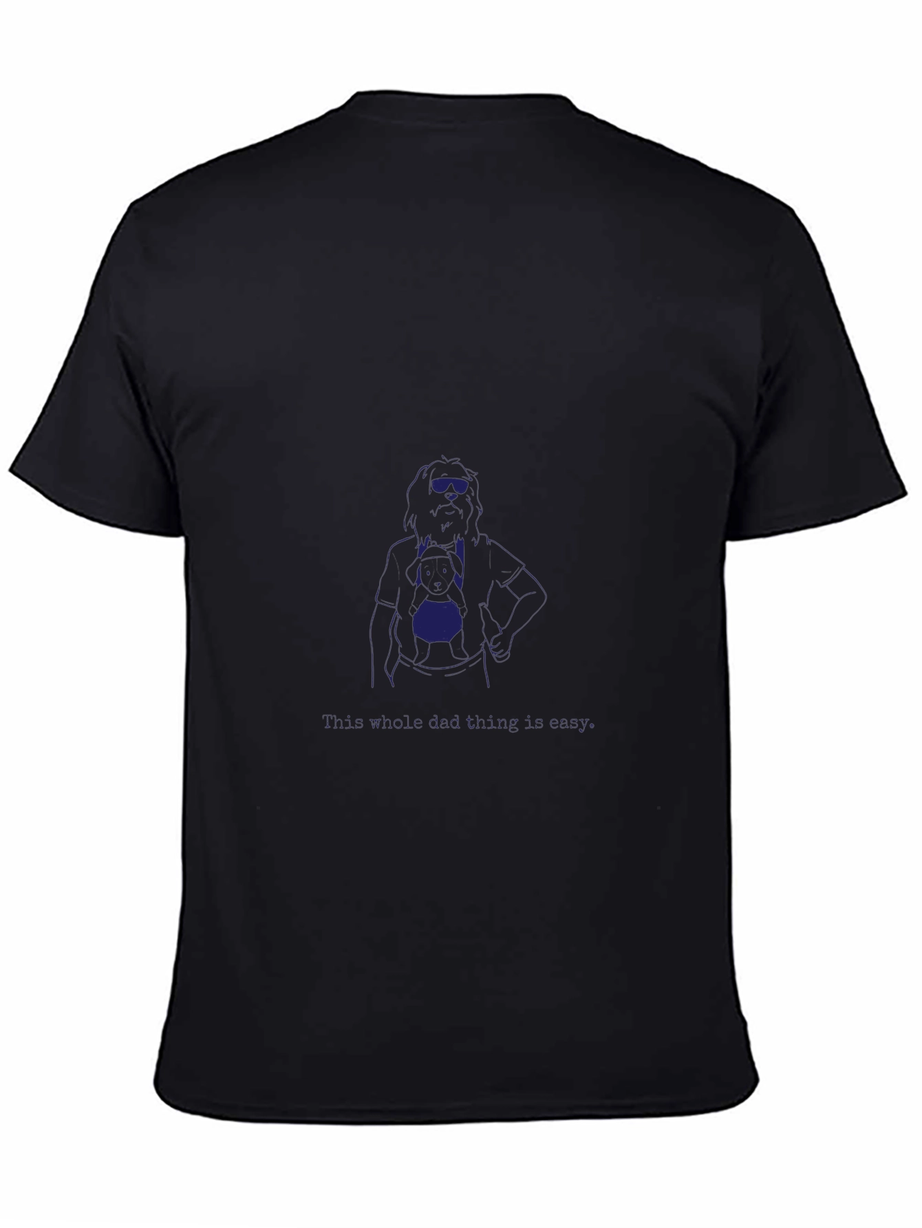 Cool Blue Graphic Tee - Rock Star Style