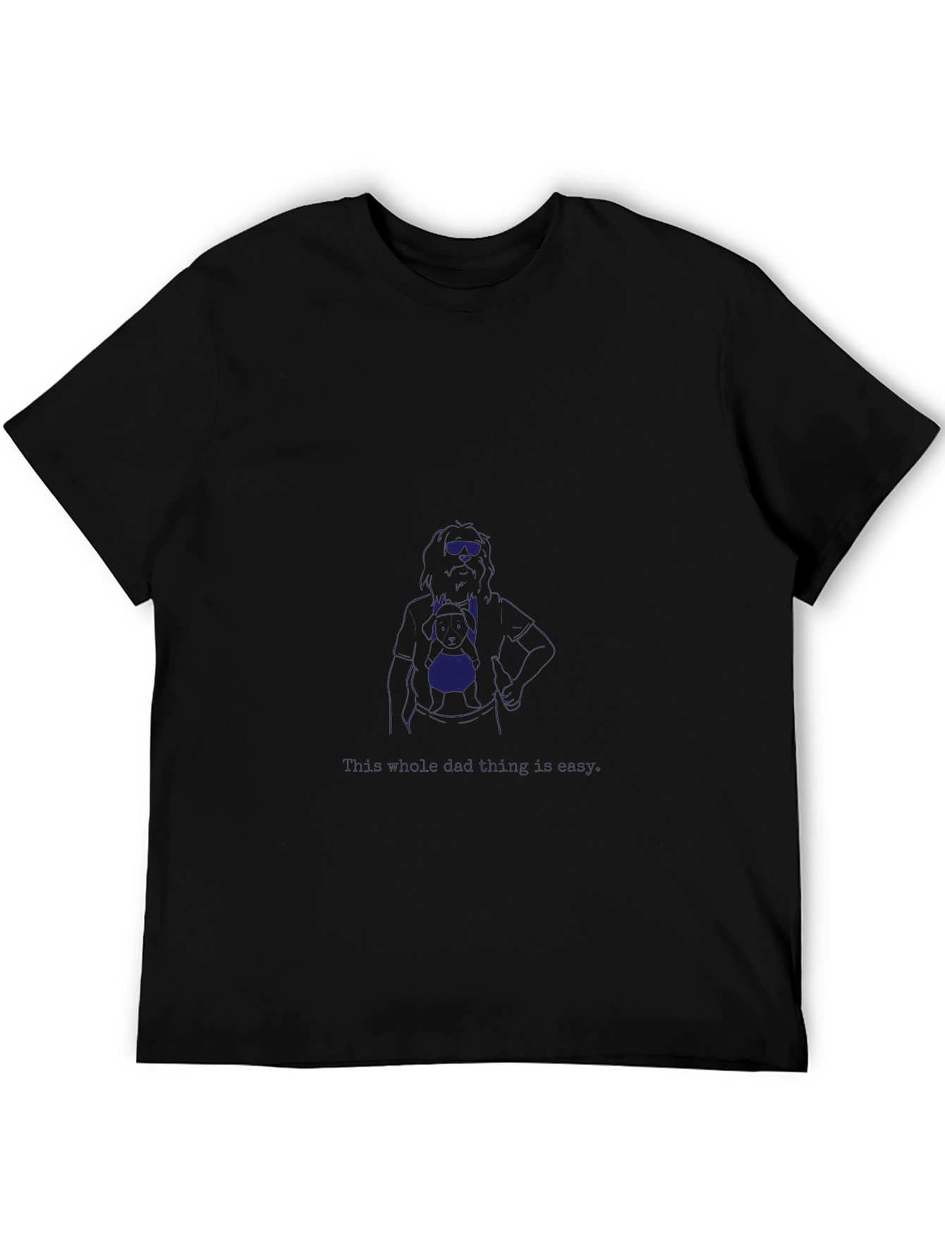 Cool Blue Graphic Tee - Rock Star Style