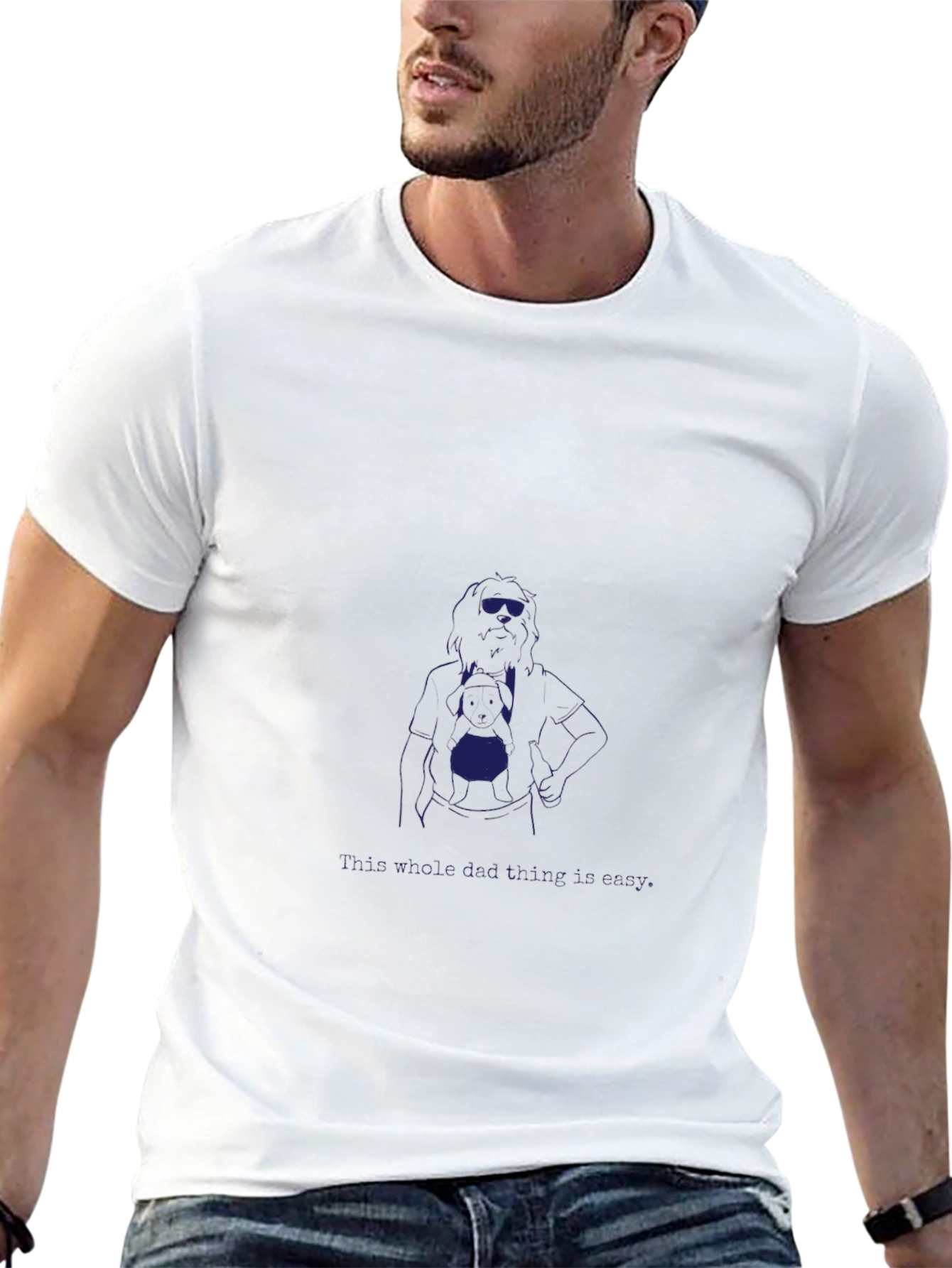 Cool Blue Graphic Tee - Rock Star Style