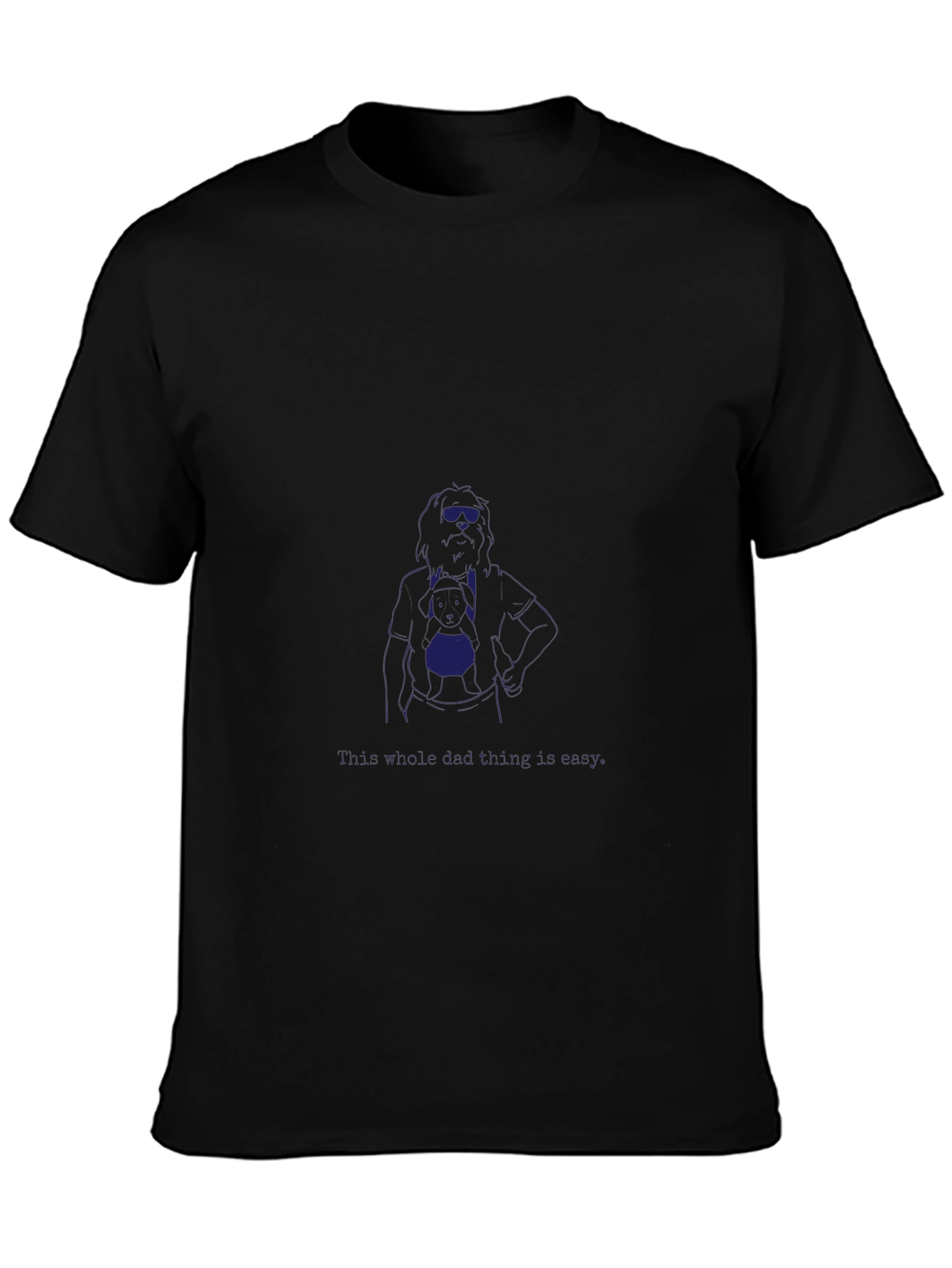Cool Blue Graphic Tee - Rock Star Style