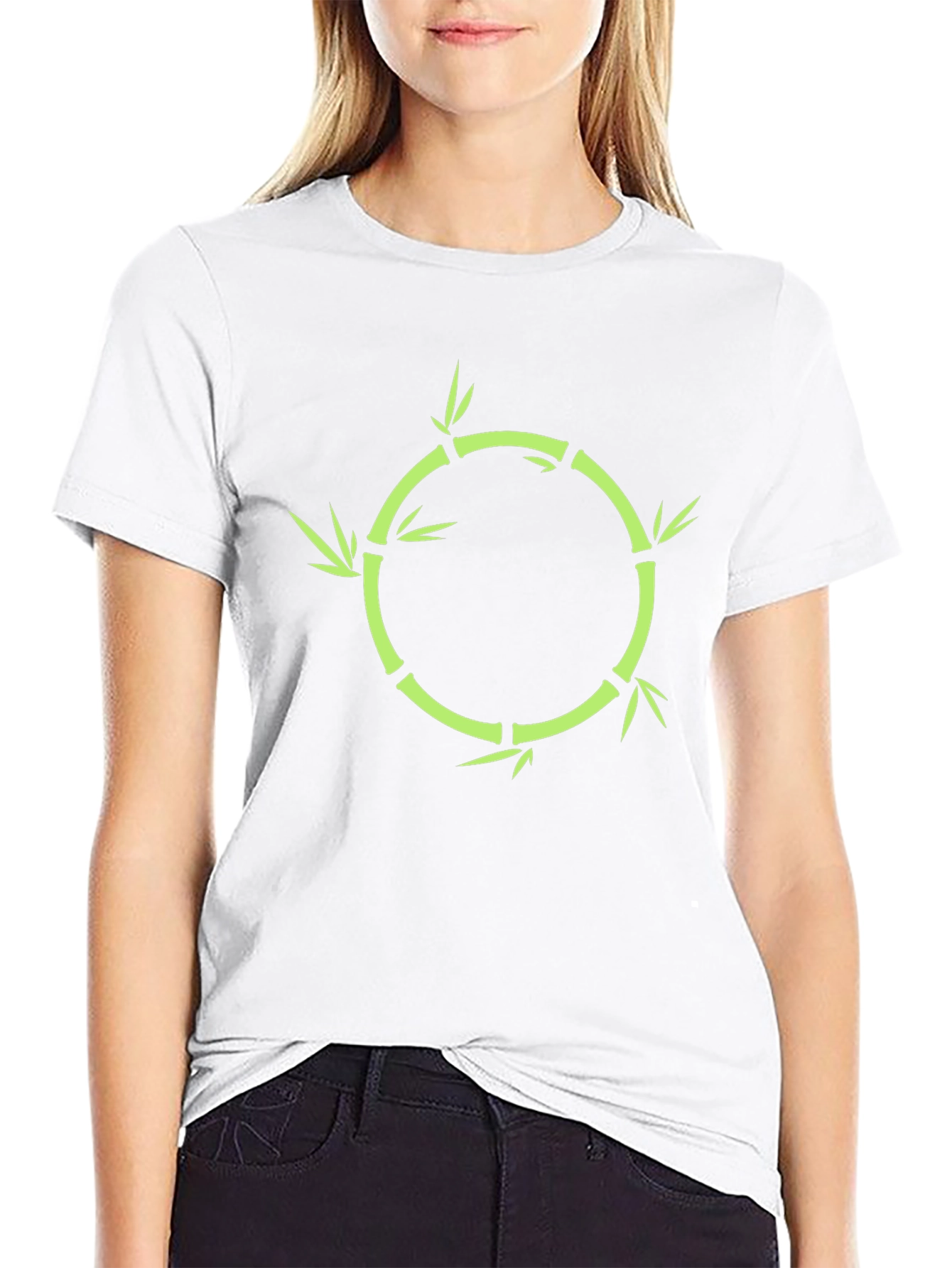 Bamboo Circle Graphic Tee - Stylish Nature Inspired Design