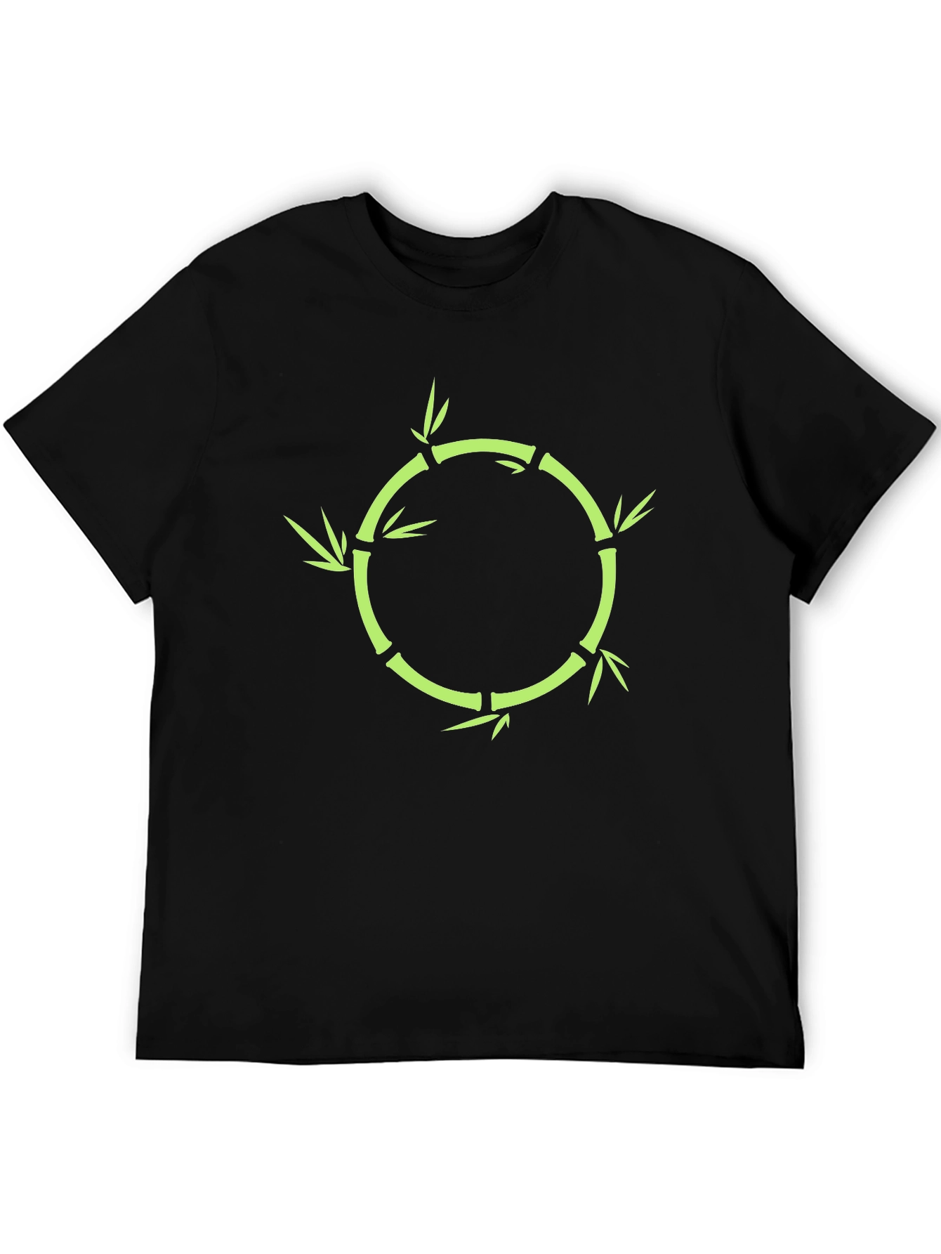 Bamboo Circle Graphic Tee - Stylish Nature Inspired Design