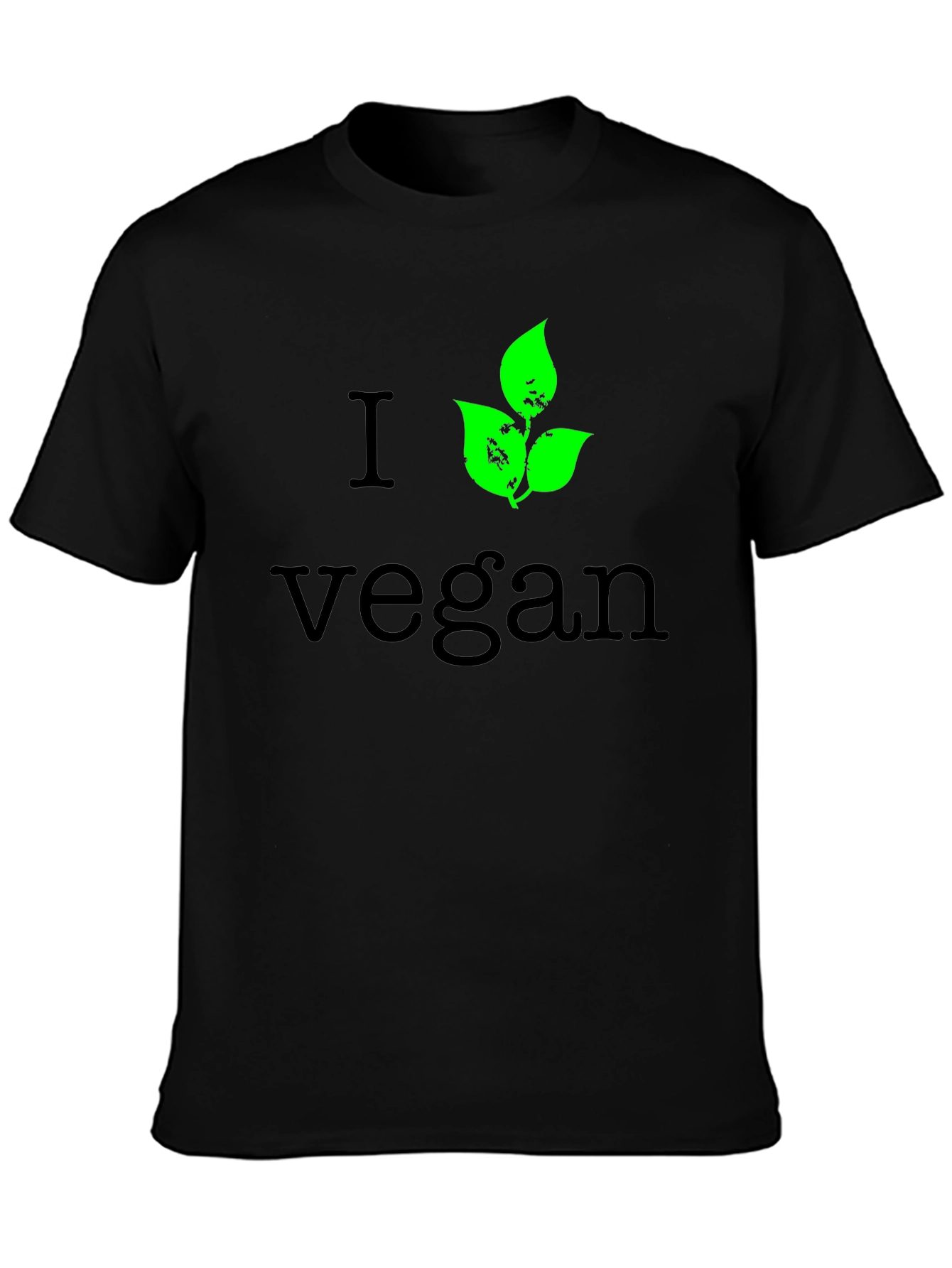 I Leaf Vegan T-Shirt - Black