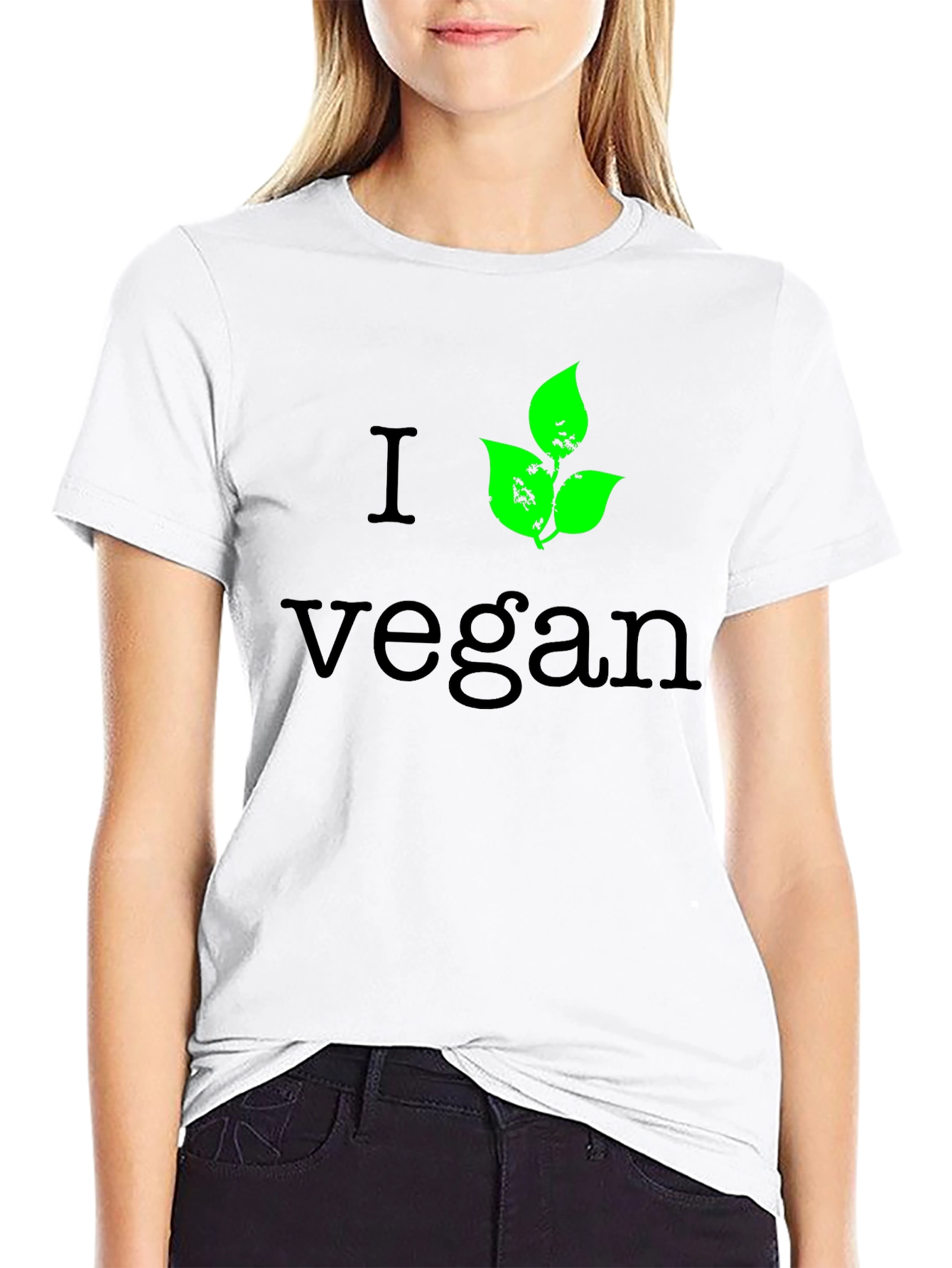 I Leaf Vegan T-Shirt - Black