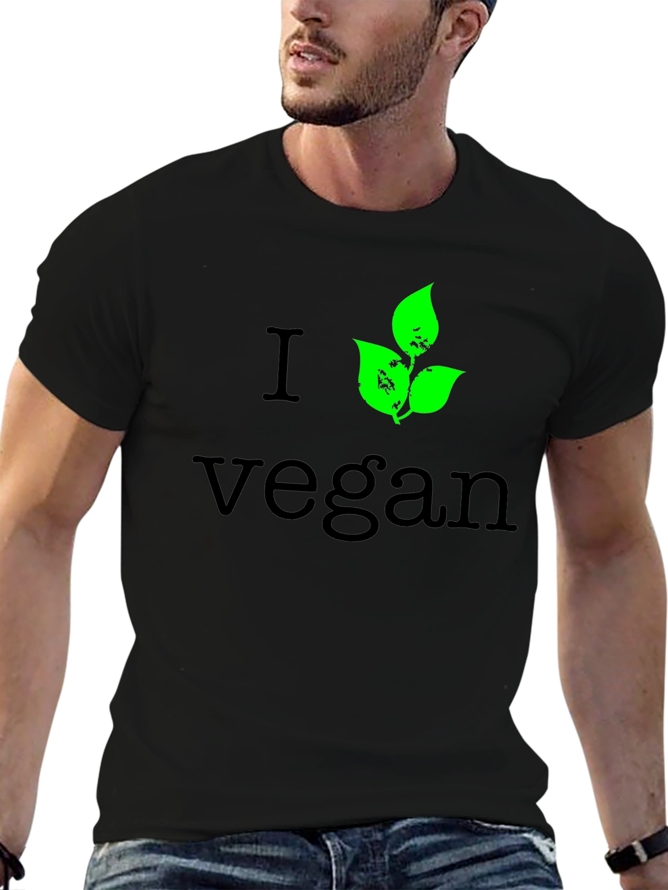 I Leaf Vegan T-Shirt - Black