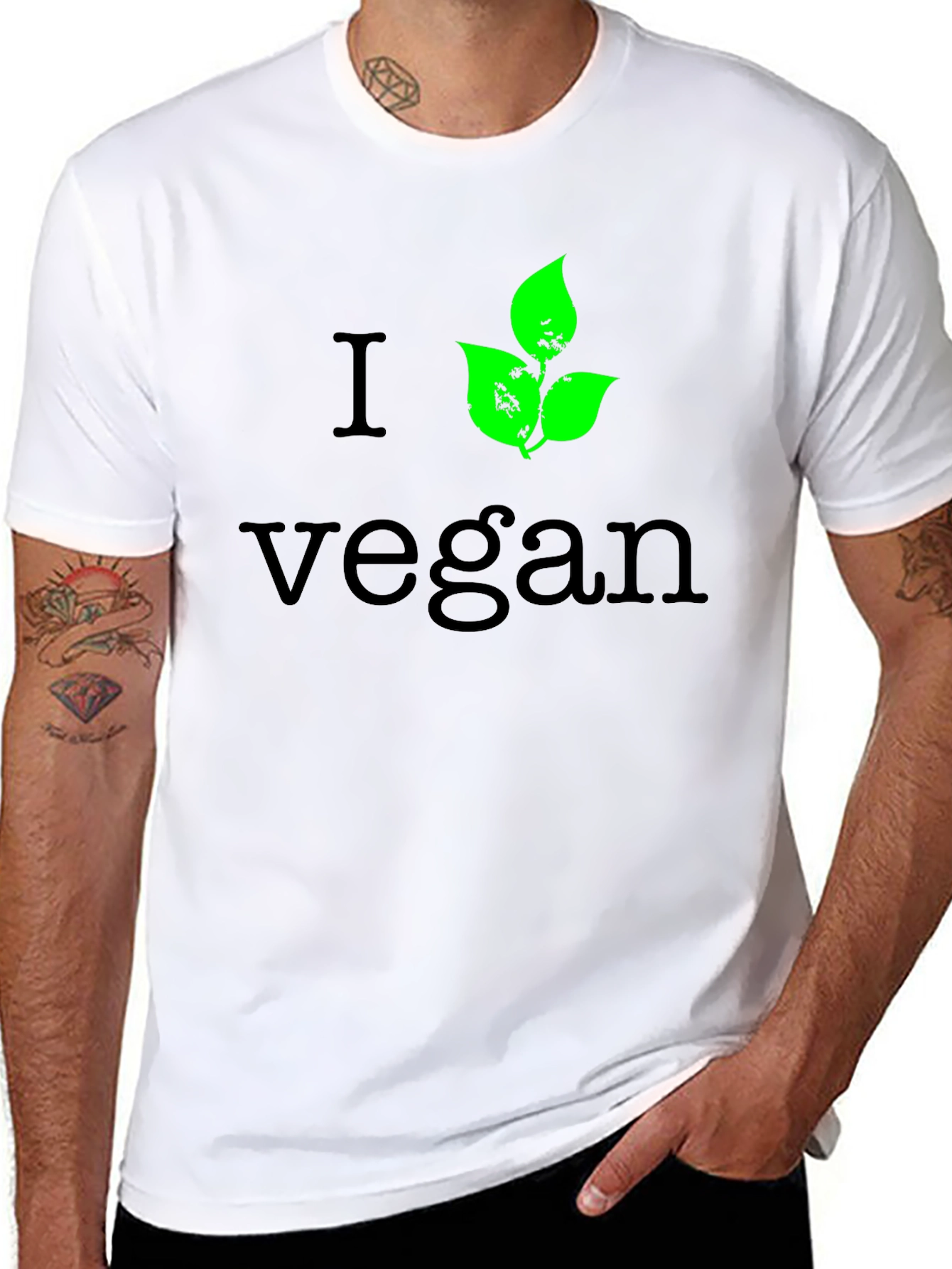 I Leaf Vegan T-Shirt - Black
