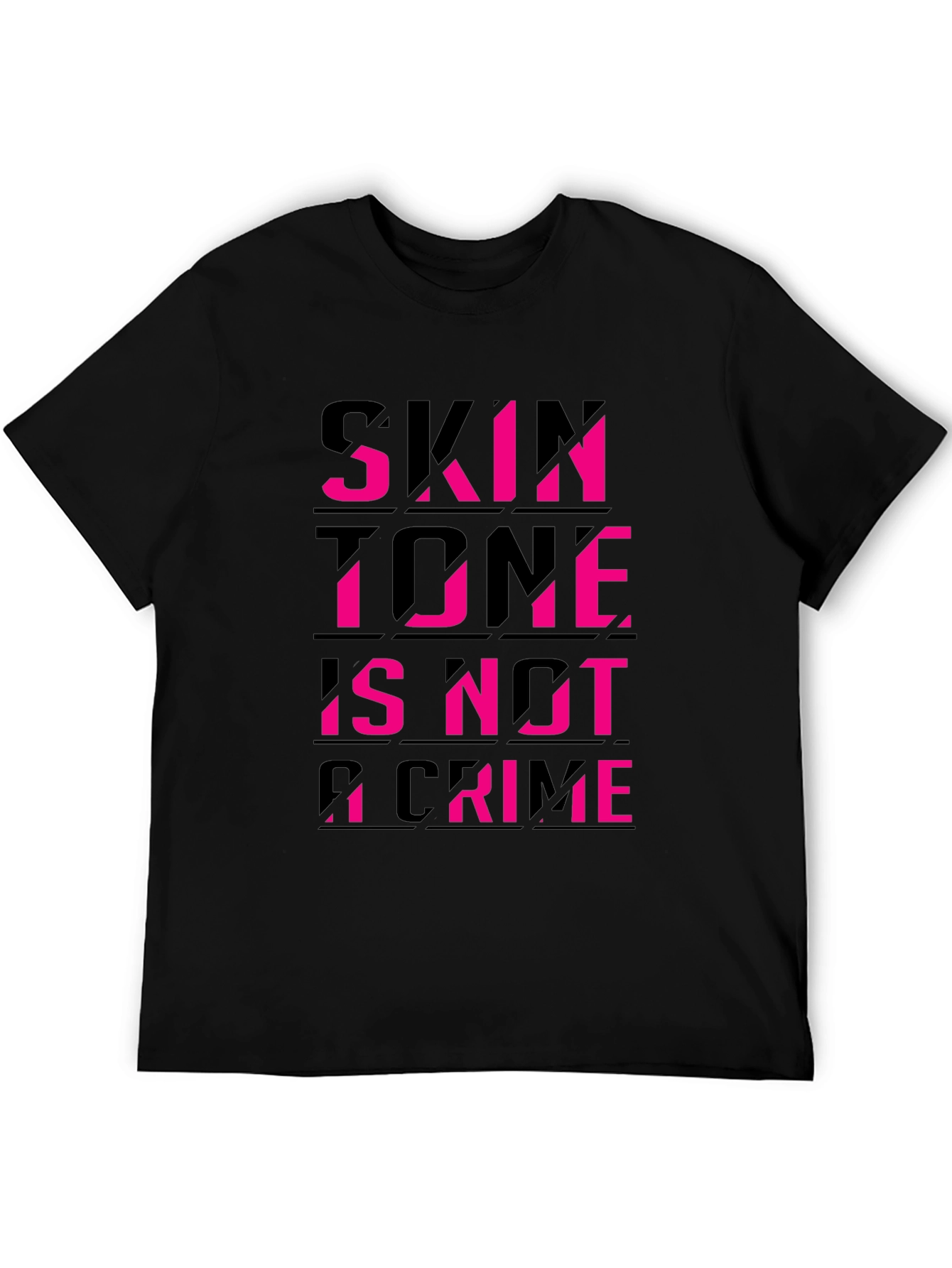 Skin Tone Is Not A Crime Black Tee