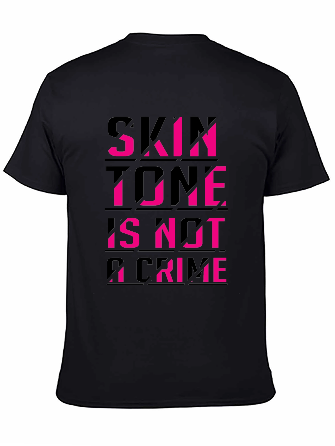 Skin Tone Is Not A Crime Black Tee