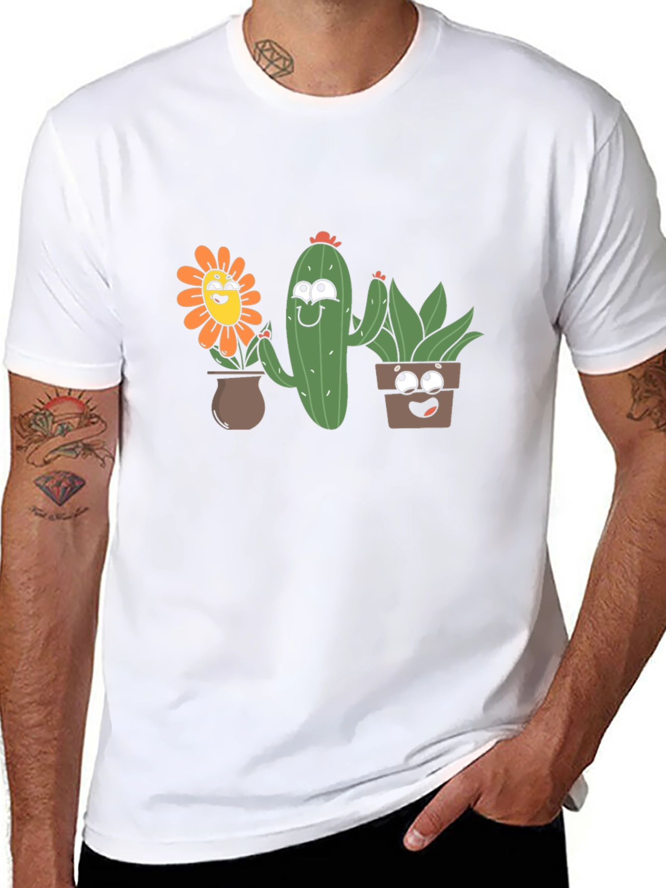 Cute Cartoon Plant T-Shirt