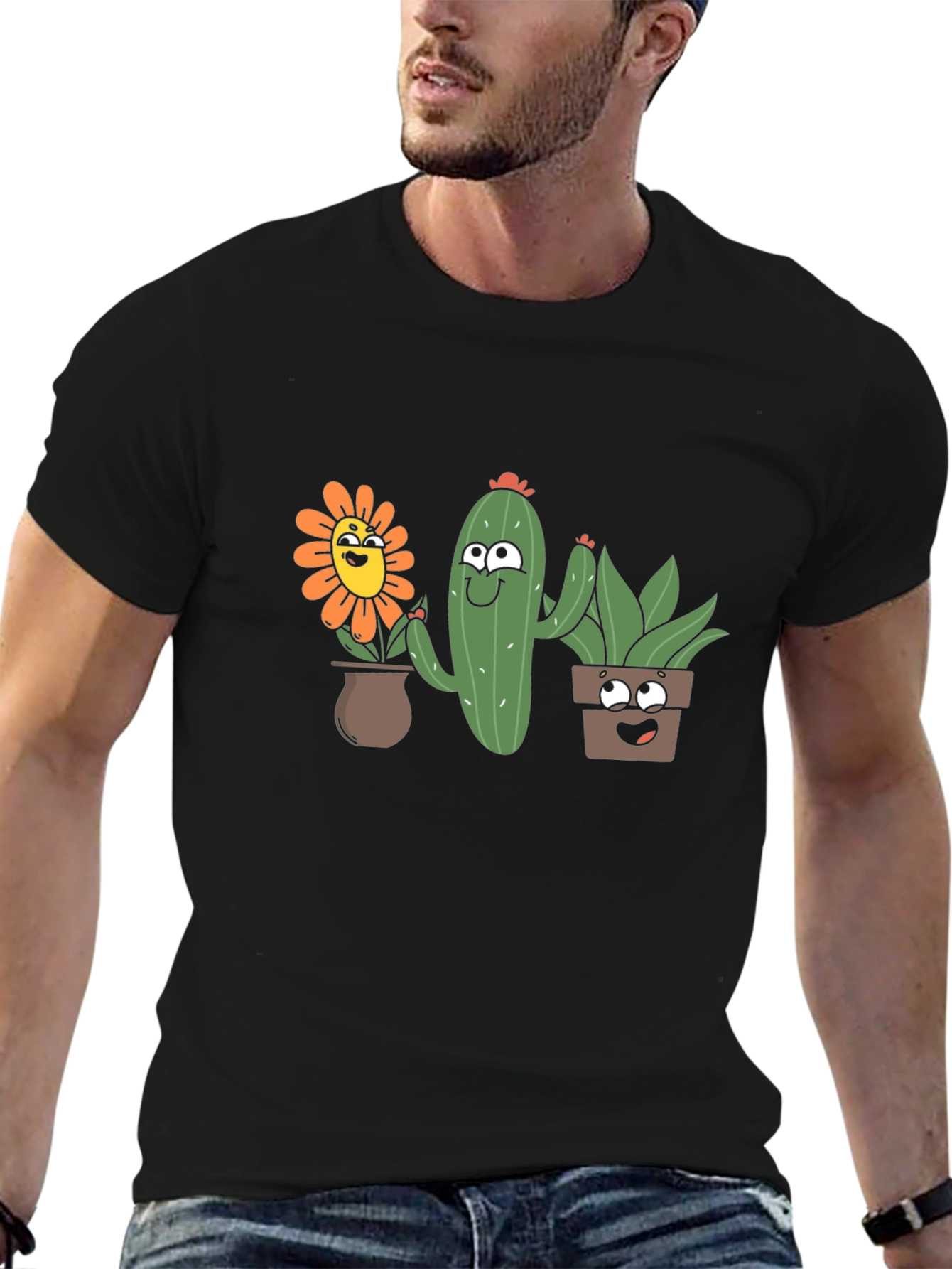Cute Cartoon Plant T-Shirt