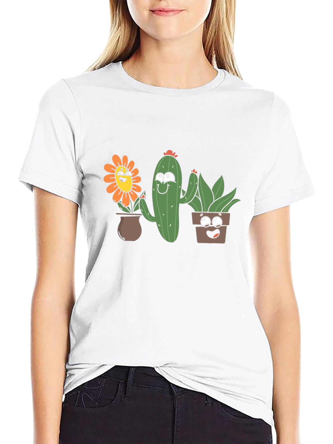 Cute Cartoon Plant T-Shirt