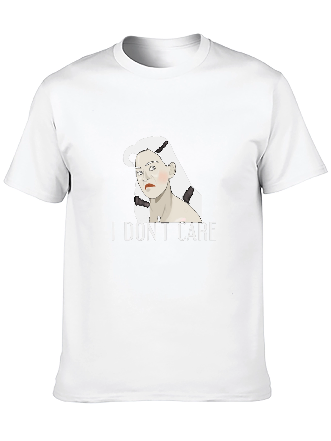 I Dont Care Graphic Tee - Unisex Black T-Shirt