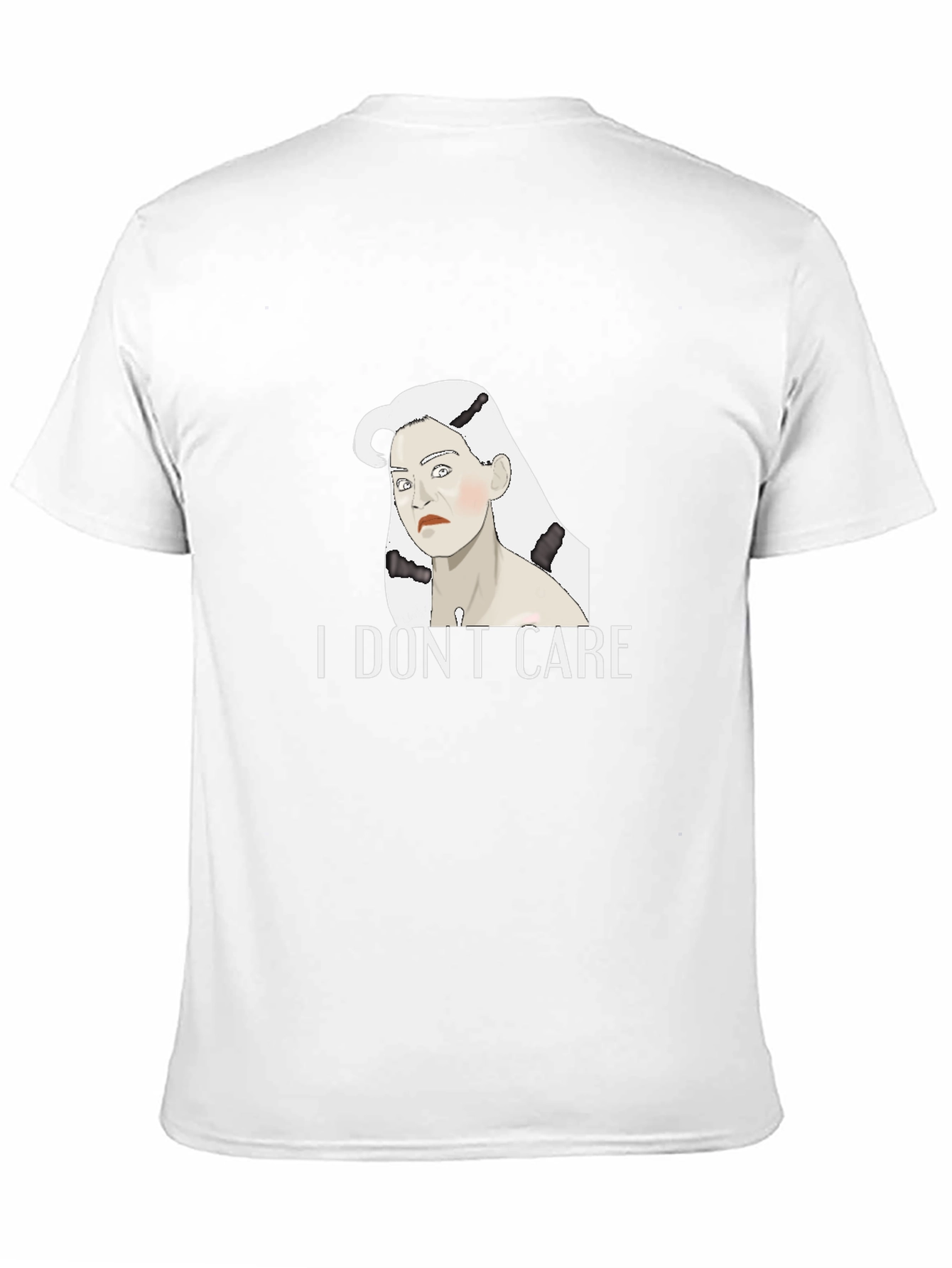I Dont Care Graphic Tee - Unisex Black T-Shirt