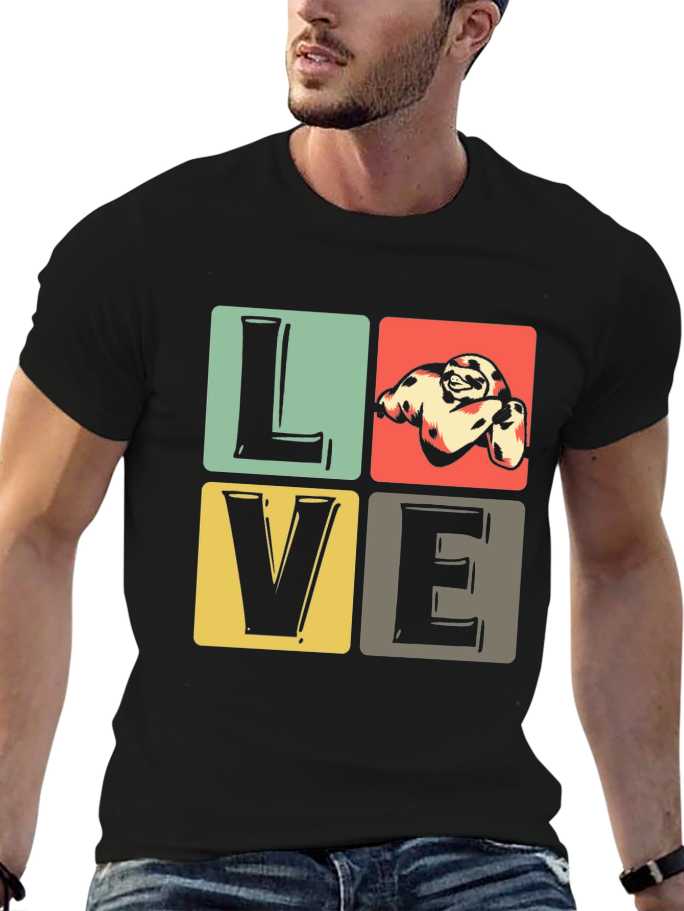 Sloth Love Graphic T-Shirt - Cute Animal Tee