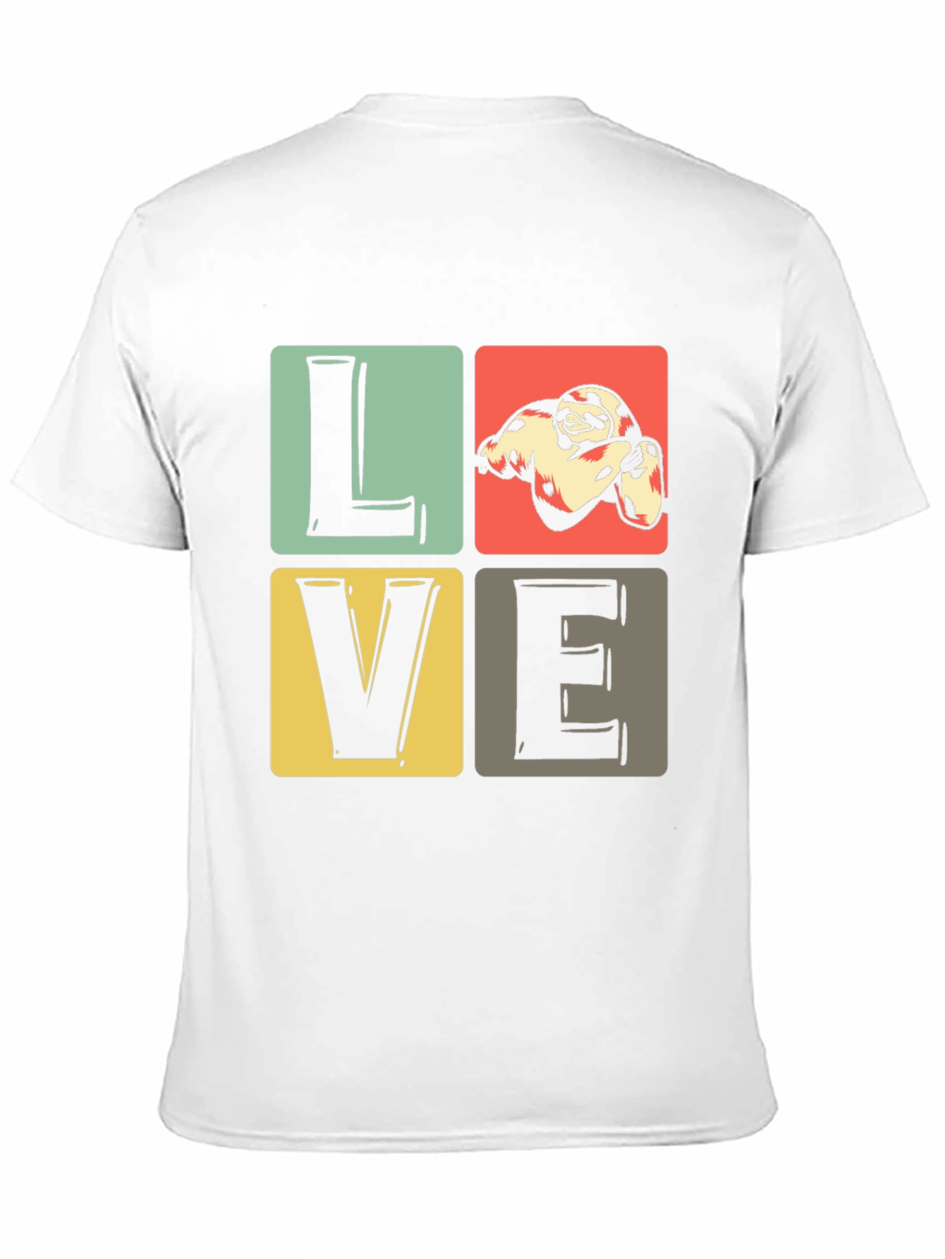 Sloth Love Graphic T-Shirt - Cute Animal Tee