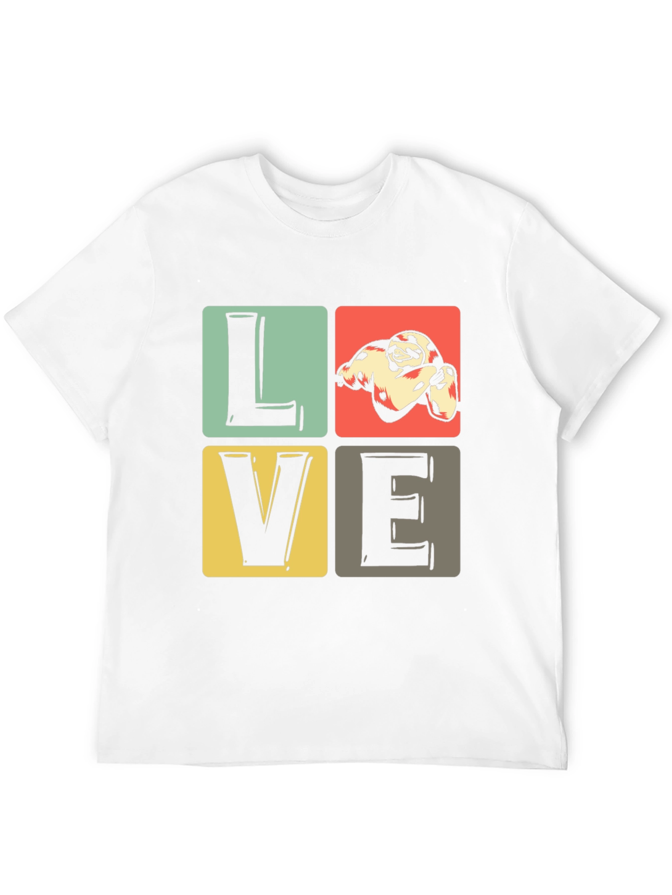 Sloth Love Graphic T-Shirt - Cute Animal Tee