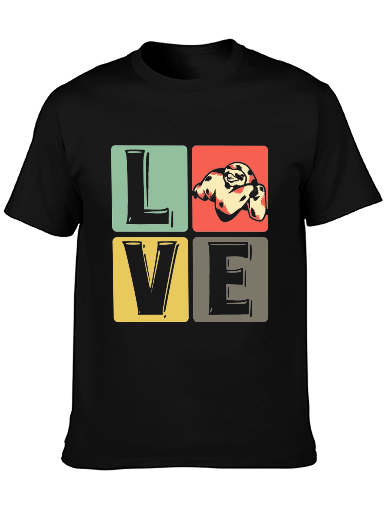 Sloth Love Graphic T-Shirt - Cute Animal Tee
