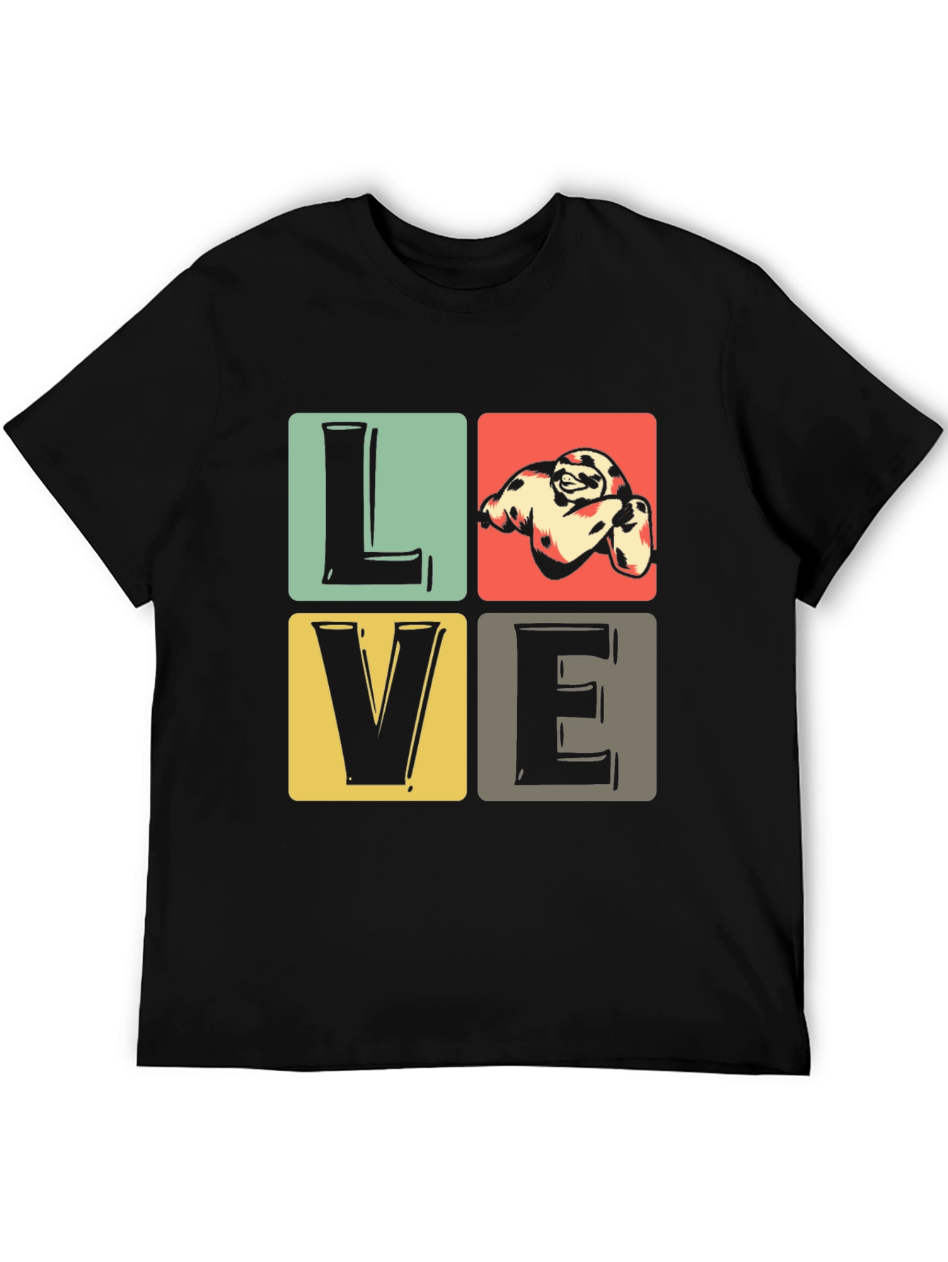 Sloth Love Graphic T-Shirt - Cute Animal Tee