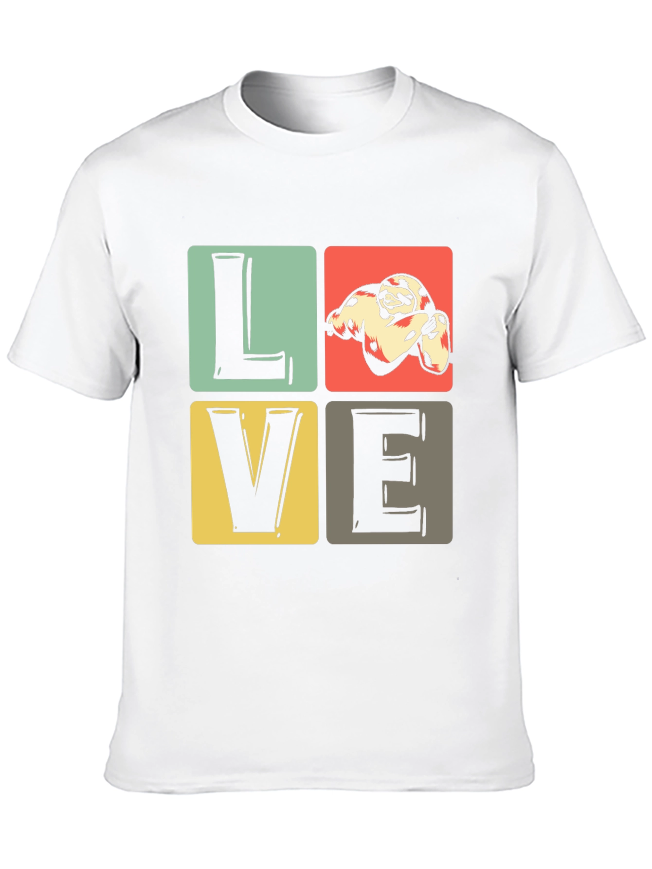 Sloth Love Graphic T-Shirt - Cute Animal Tee