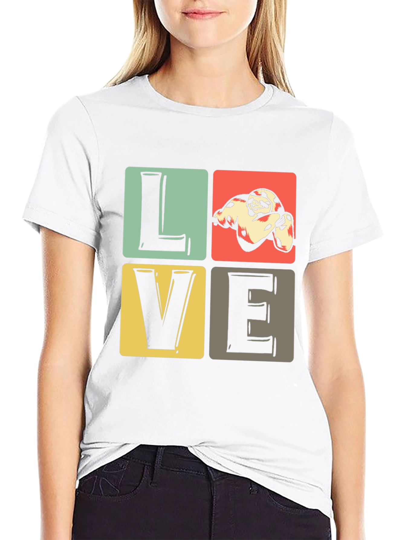 Sloth Love Graphic T-Shirt - Cute Animal Tee