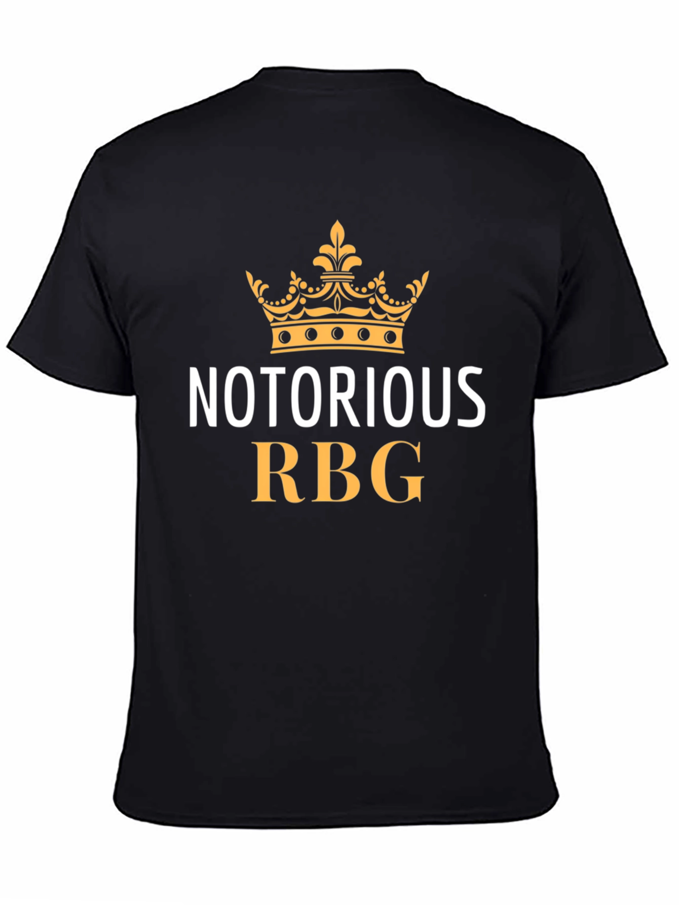 Notorious RBG T-Shirt - Black Crown Graphic Tee