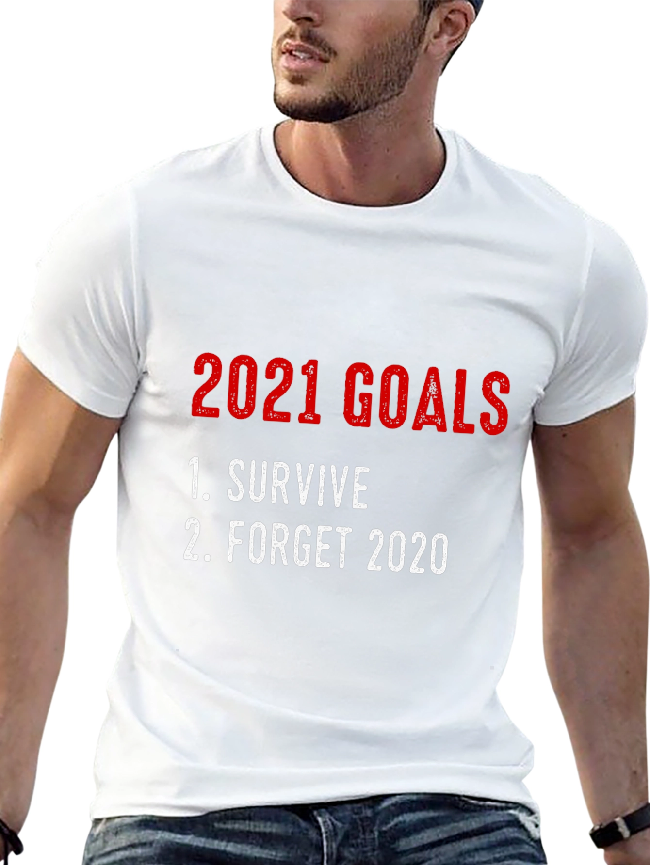 2021 Goals Graphic Tee - Survive Forget 2020