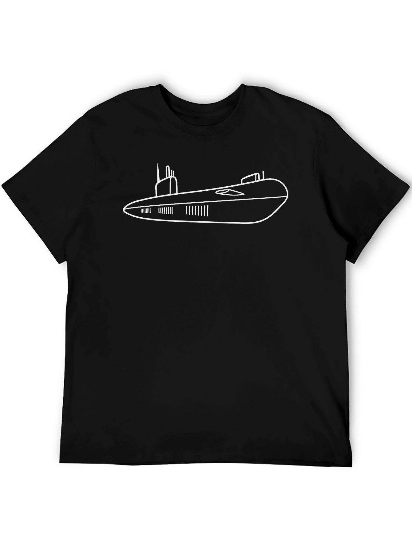 Submarine Graphic Tee - Classic Black Cotton T-Shirt